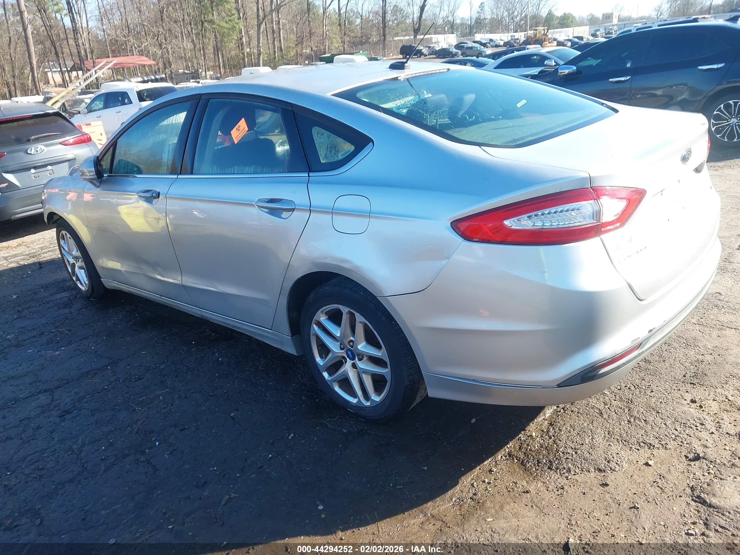 2013 Ford Fusion Se Silver vin: 3FA6P0H73DR244552