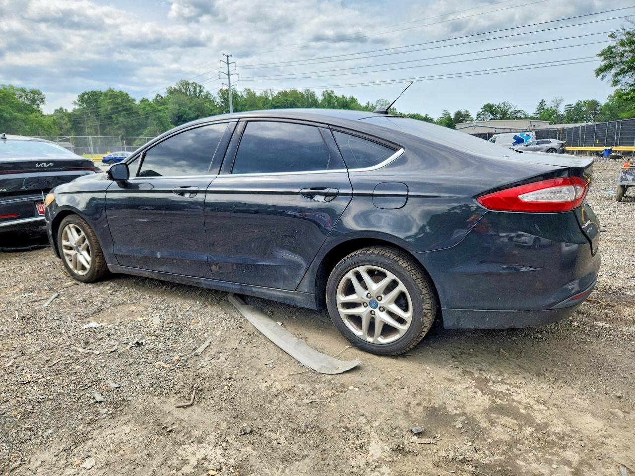 2013 Ford Fusion Se Gray vin: 3FA6P0H73DR249637