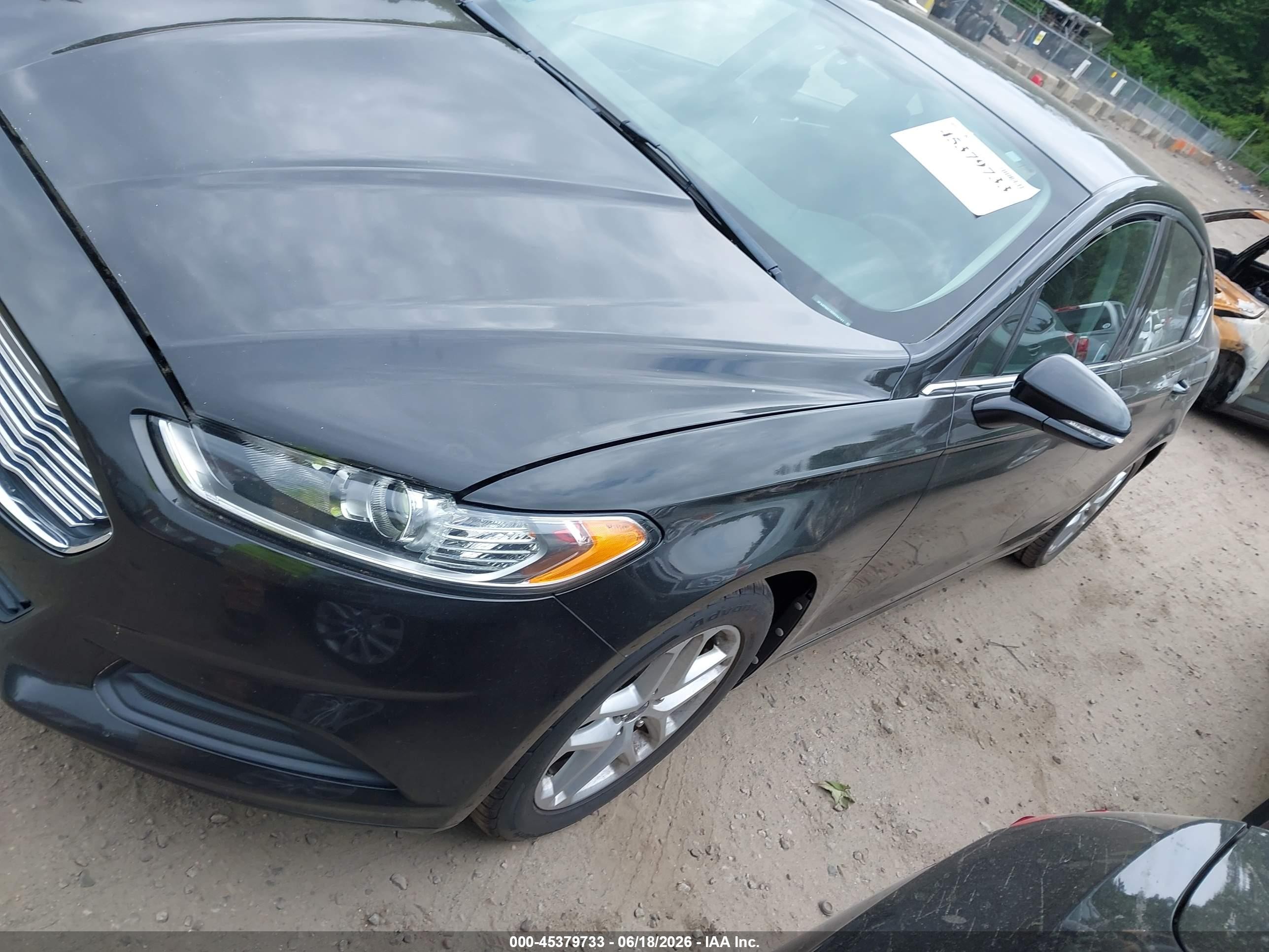 2013 Ford Fusion Se Black vin: 3FA6P0H73DR294741