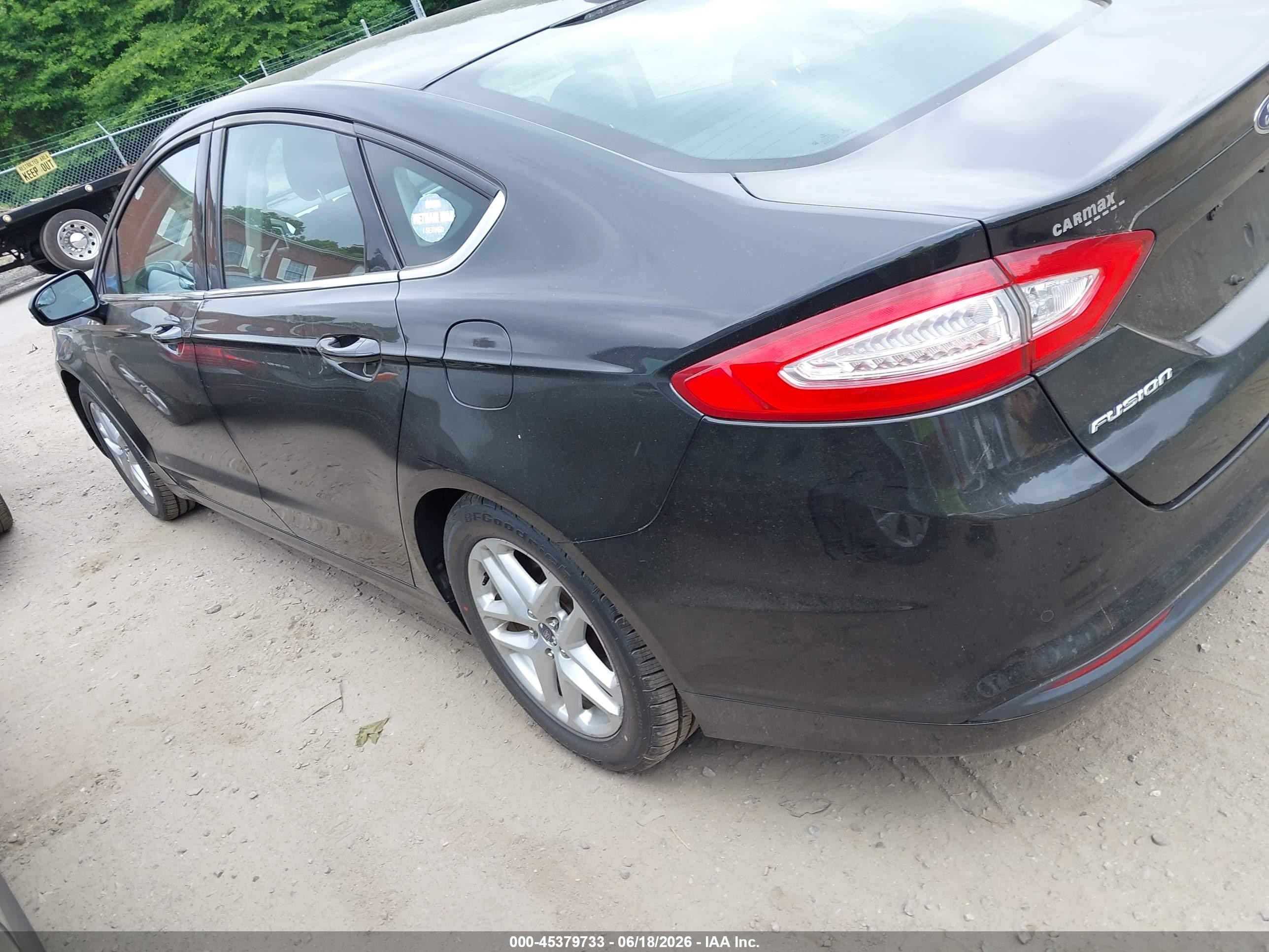 2013 Ford Fusion Se Black vin: 3FA6P0H73DR294741
