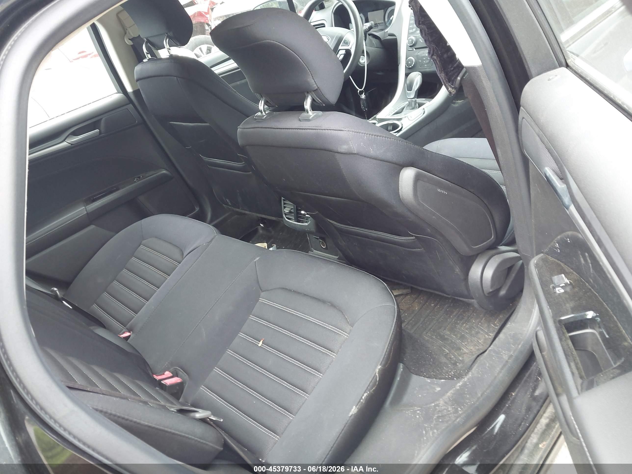 2013 Ford Fusion Se Black vin: 3FA6P0H73DR294741