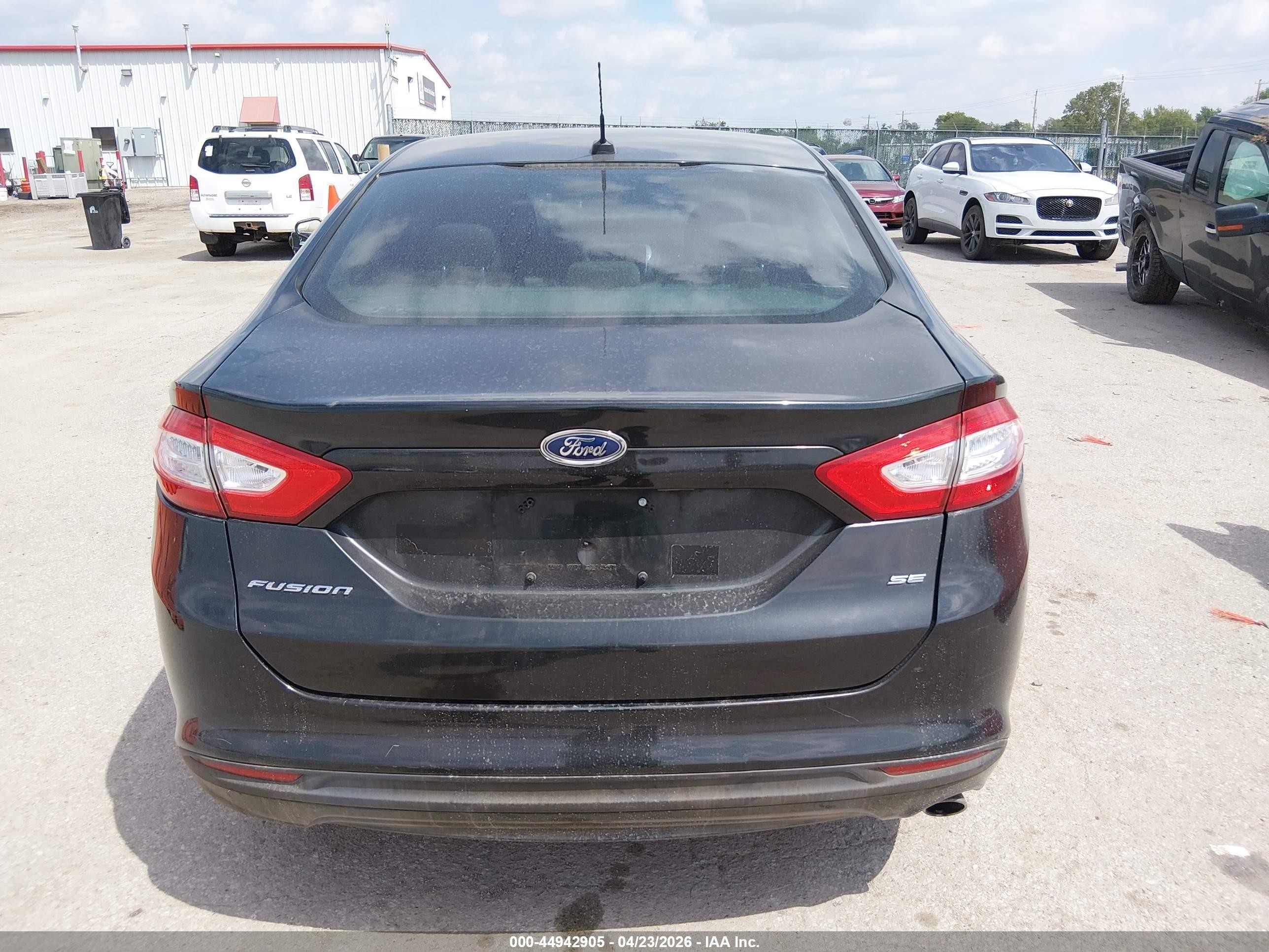 2013 Ford Fusion Se Black vin: 3FA6P0H73DR302157