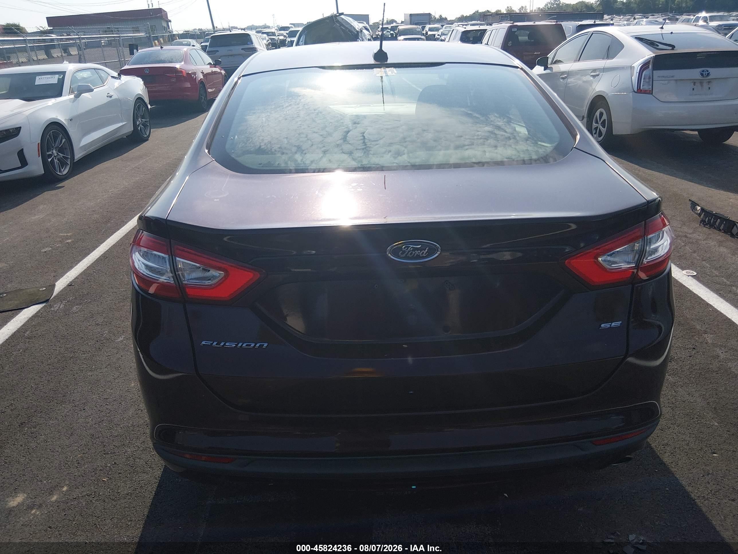 2013 Ford Fusion Se Burgundy vin: 3FA6P0H73DR315961