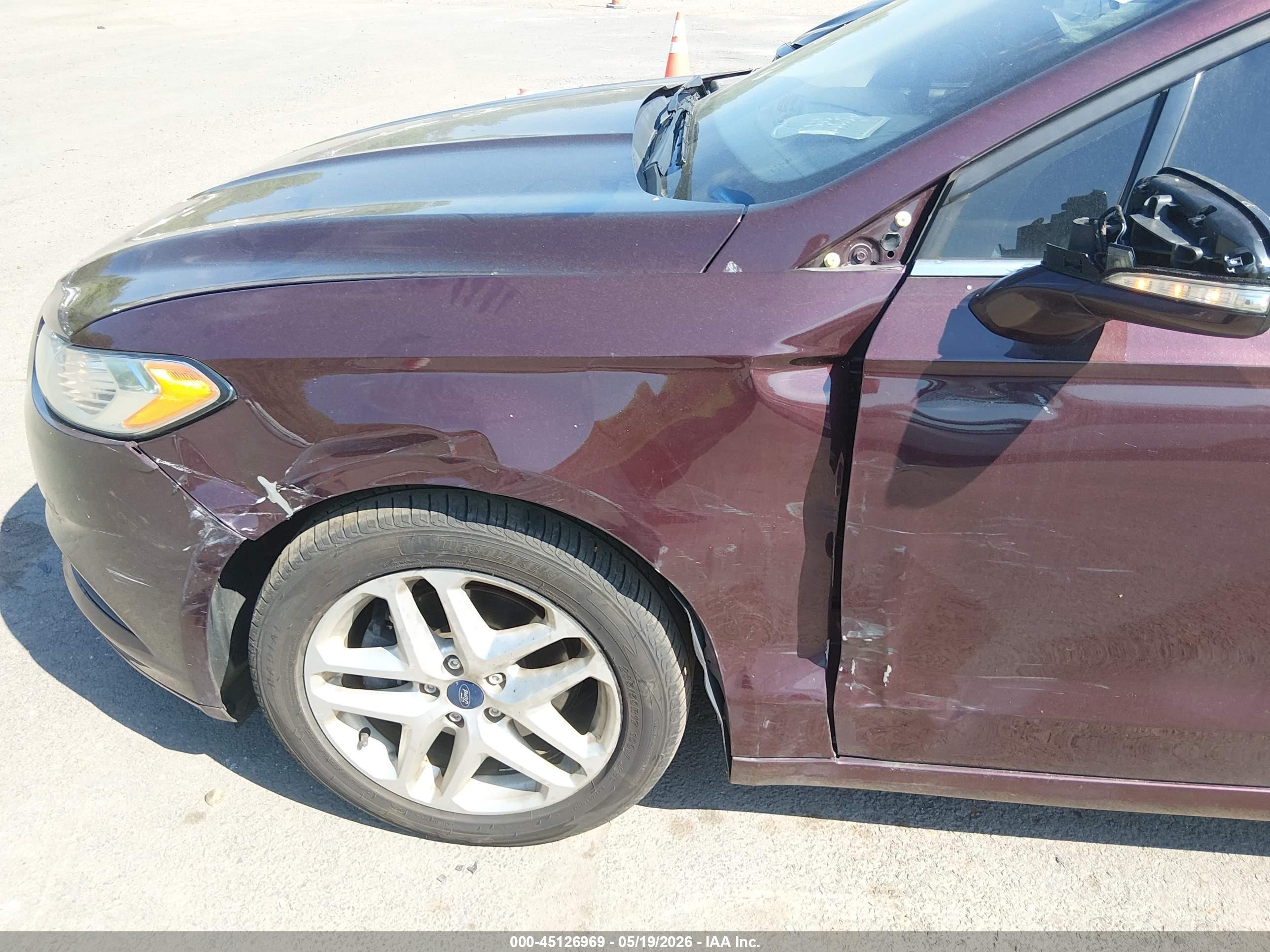 2013 Ford Fusion Se Maroon vin: 3FA6P0H73DR316740