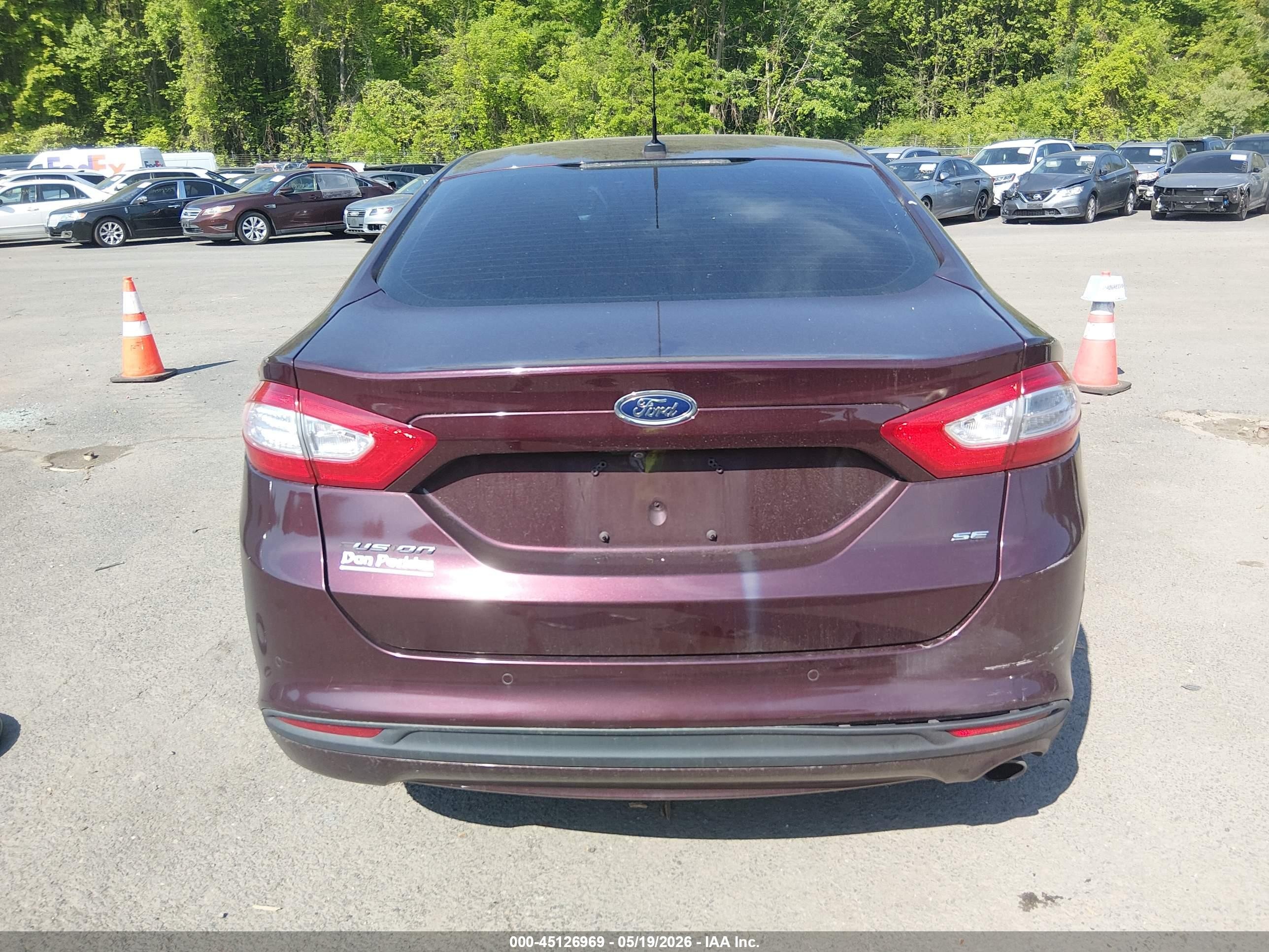 2013 Ford Fusion Se Maroon vin: 3FA6P0H73DR316740