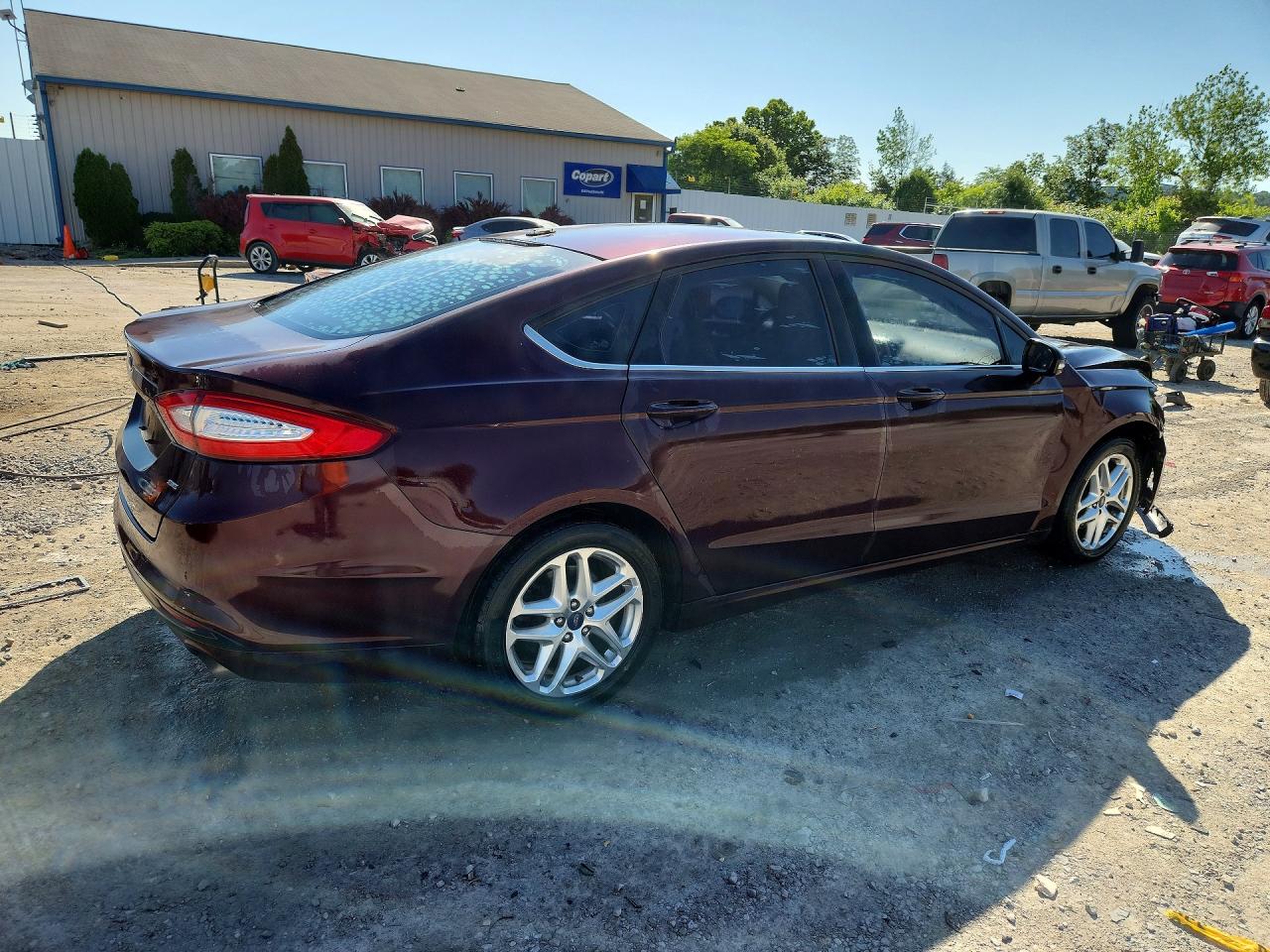 2013 Ford Fusion Se Burgundy vin: 3FA6P0H73DR330198