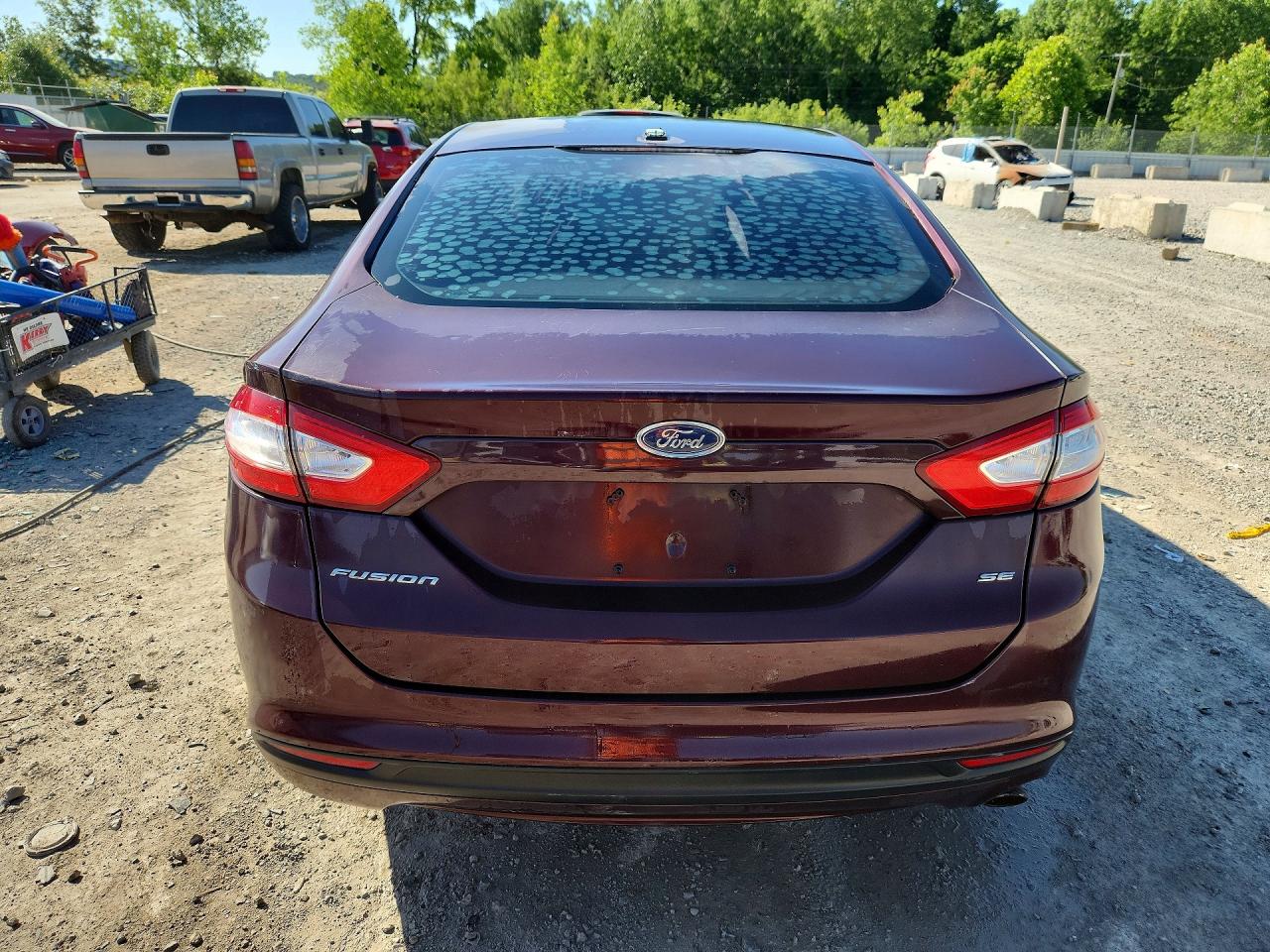 2013 Ford Fusion Se Burgundy vin: 3FA6P0H73DR330198