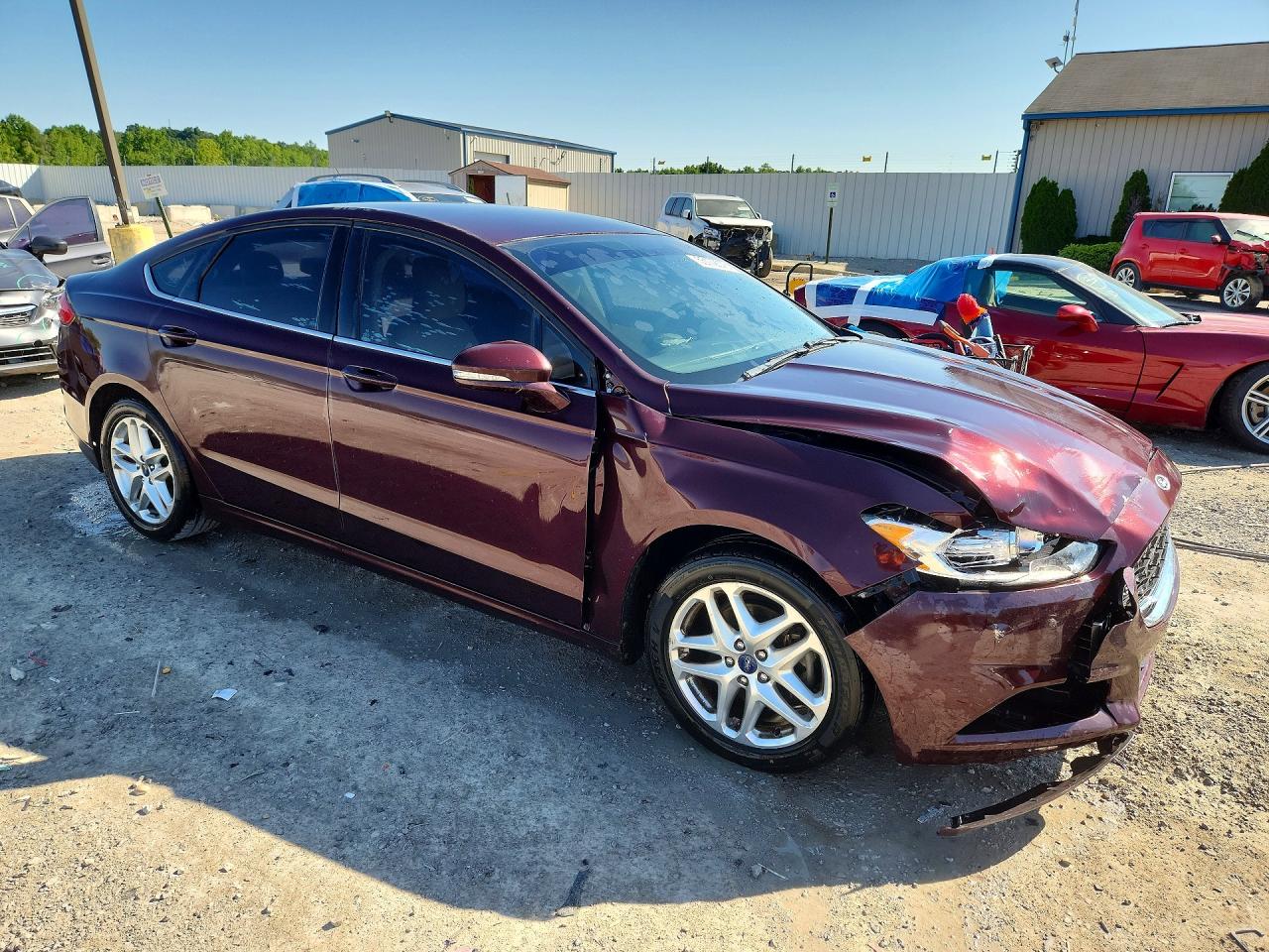 2013 Ford Fusion Se Burgundy vin: 3FA6P0H73DR330198