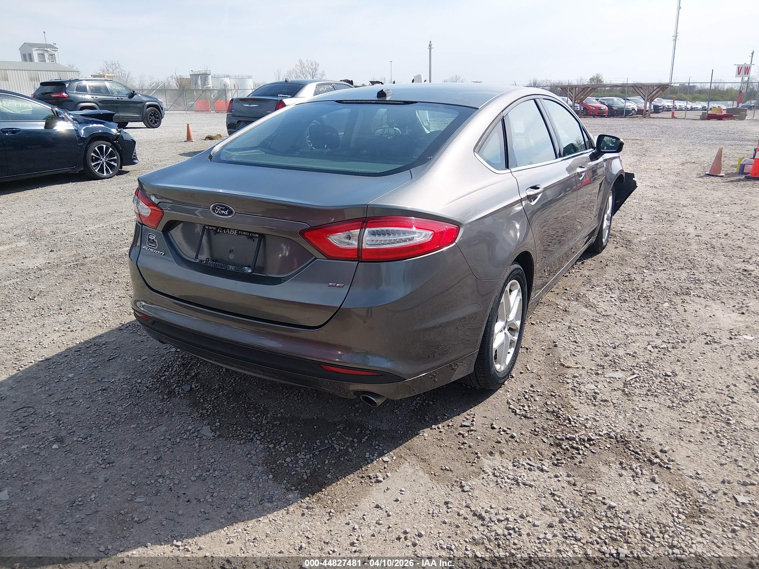 2013 Ford Fusion Se Gray vin: 3FA6P0H73DR370118