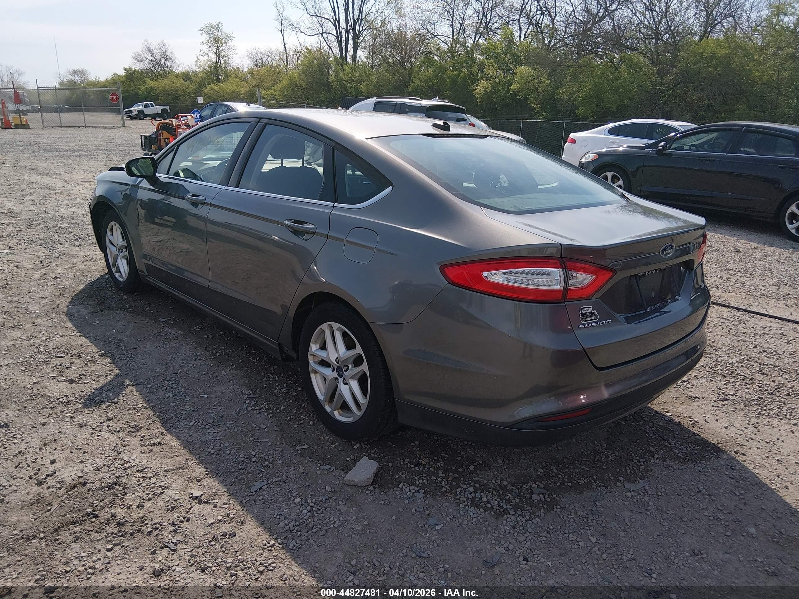 2013 Ford Fusion Se Gray vin: 3FA6P0H73DR370118