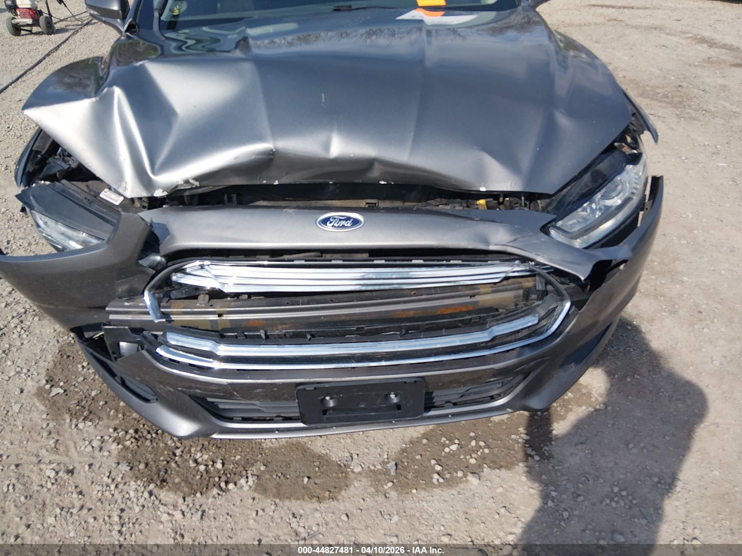 2013 Ford Fusion Se Gray vin: 3FA6P0H73DR370118