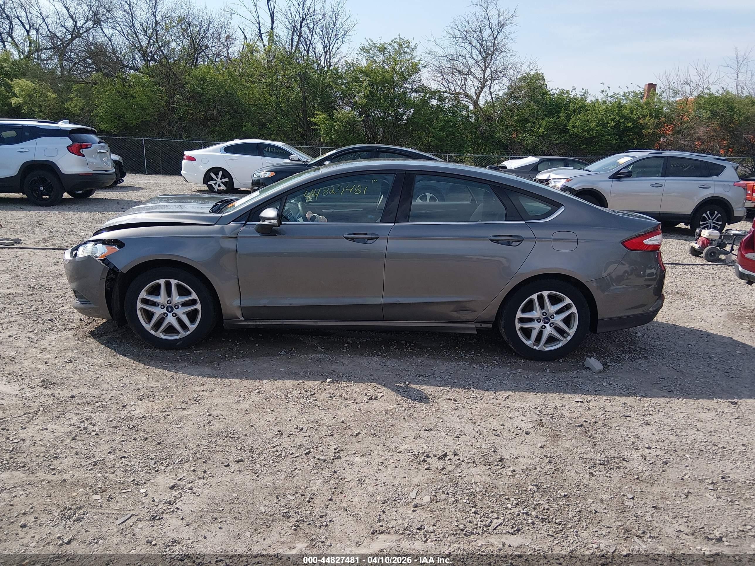 2013 Ford Fusion Se Gray vin: 3FA6P0H73DR370118