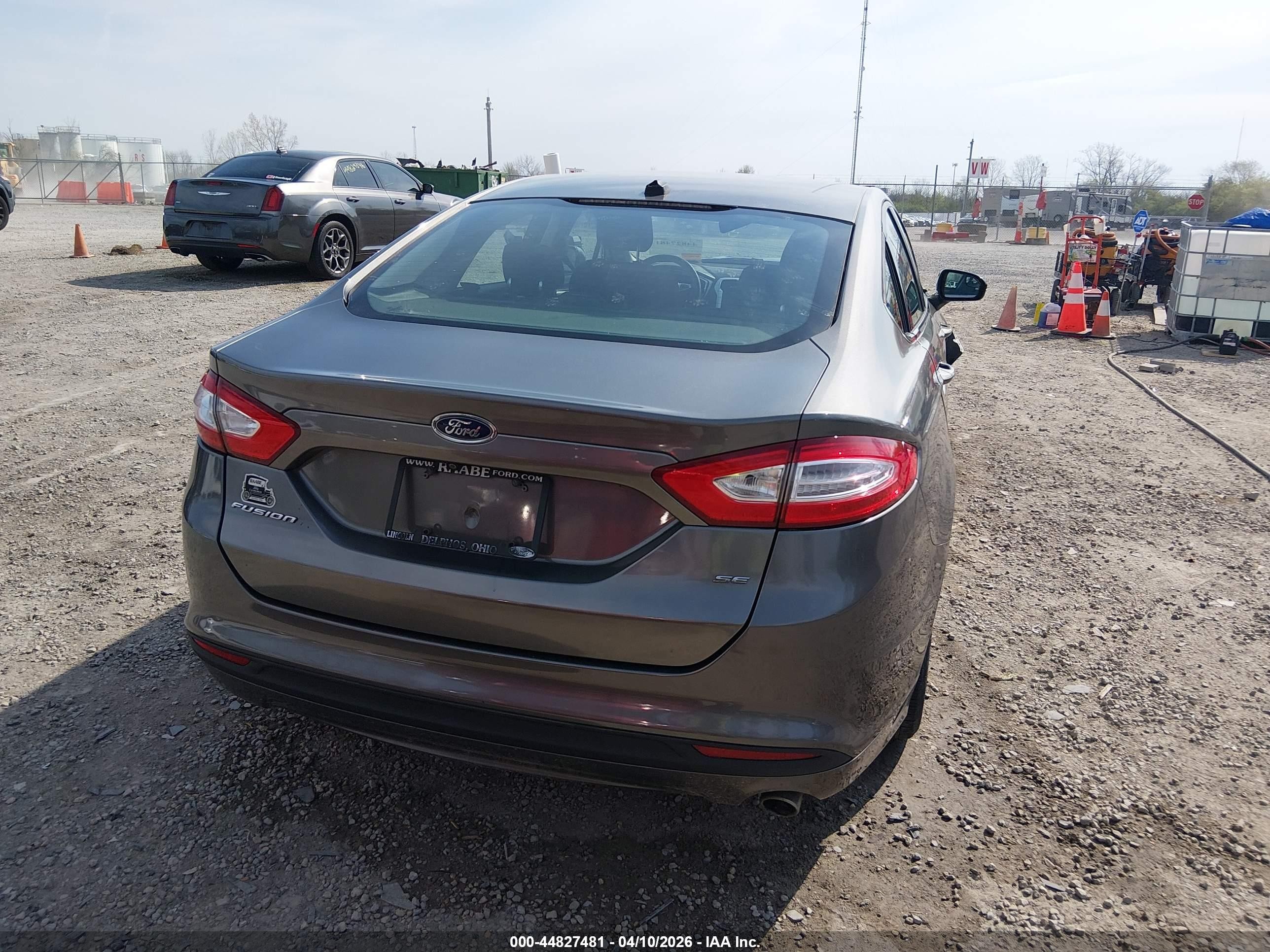 2013 Ford Fusion Se Gray vin: 3FA6P0H73DR370118