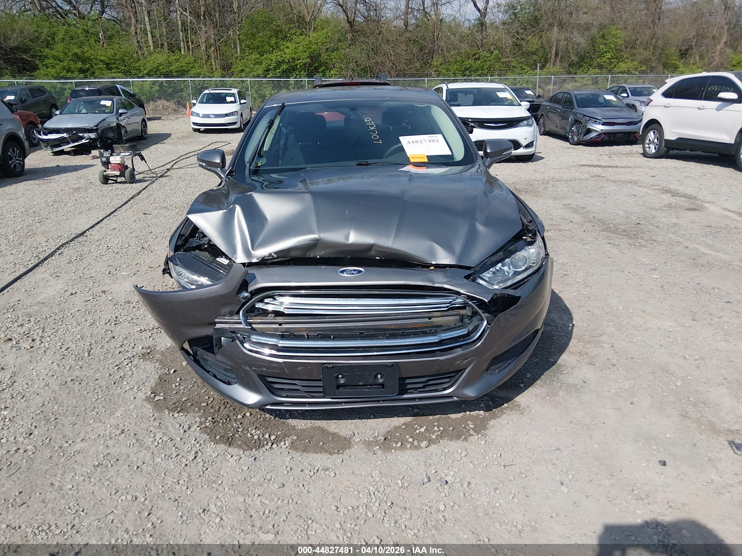2013 Ford Fusion Se Gray vin: 3FA6P0H73DR370118