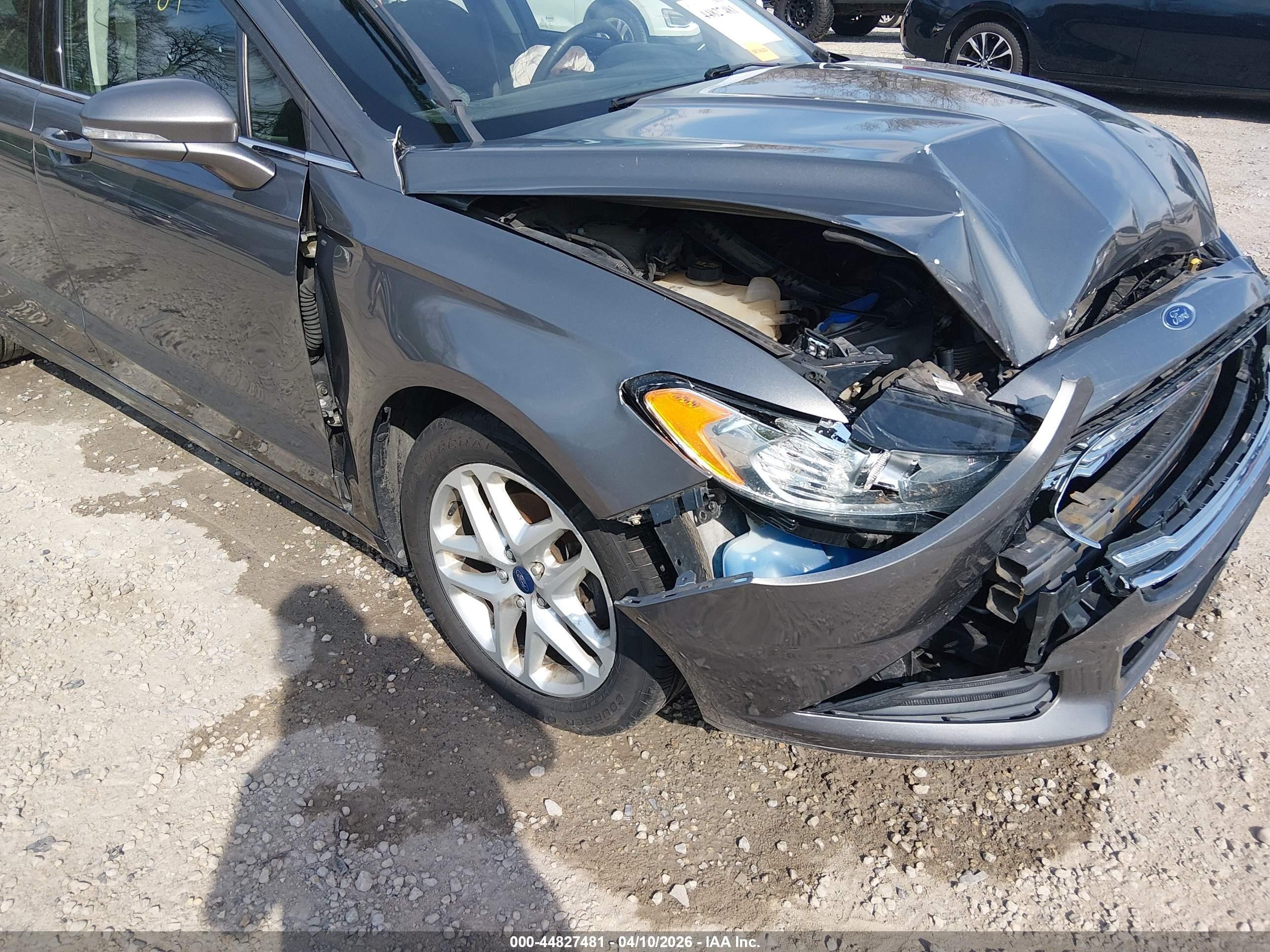 2013 Ford Fusion Se Gray vin: 3FA6P0H73DR370118