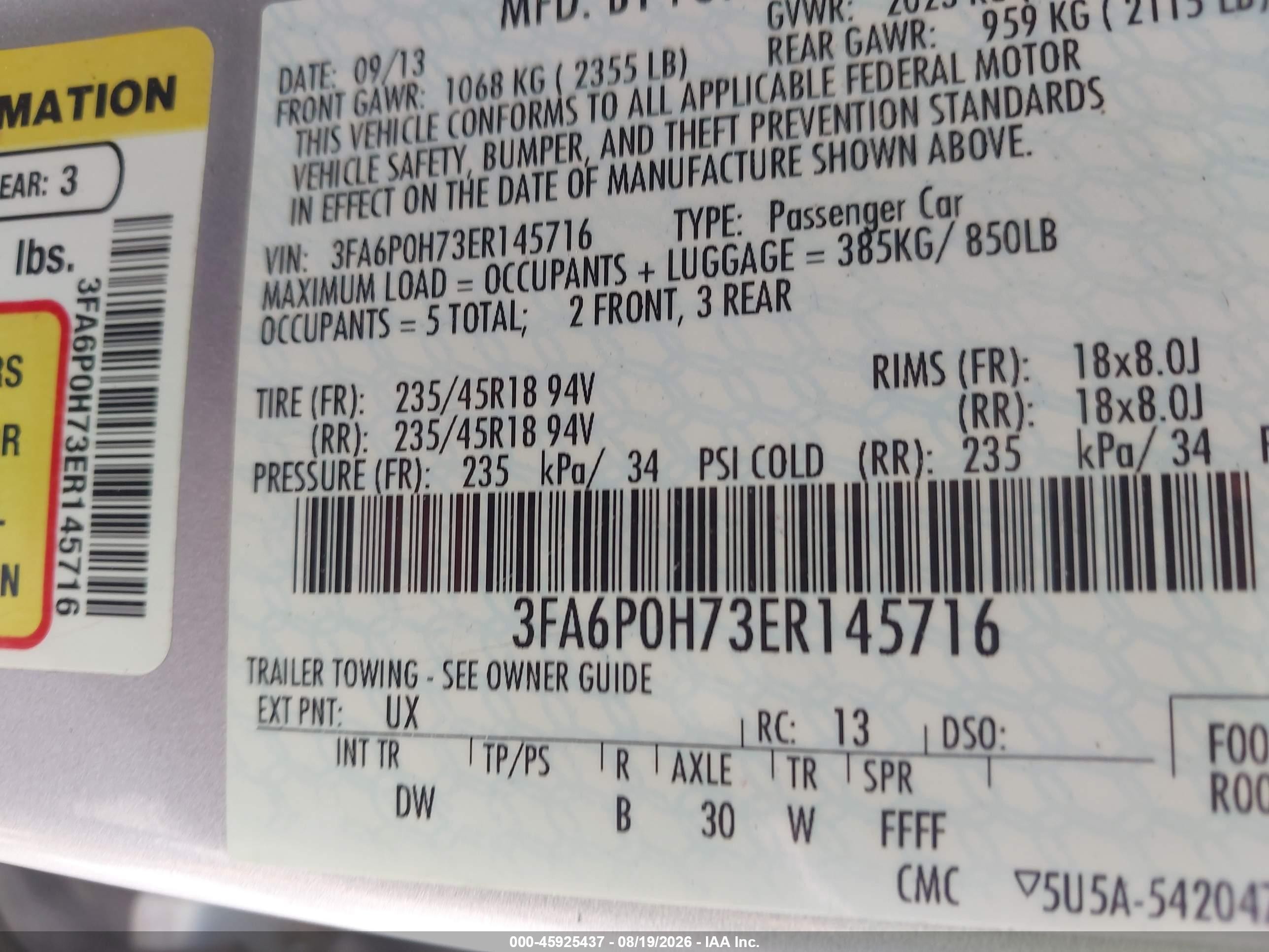 2014 Ford Fusion Se Серебряный vin: 3FA6P0H73ER145716