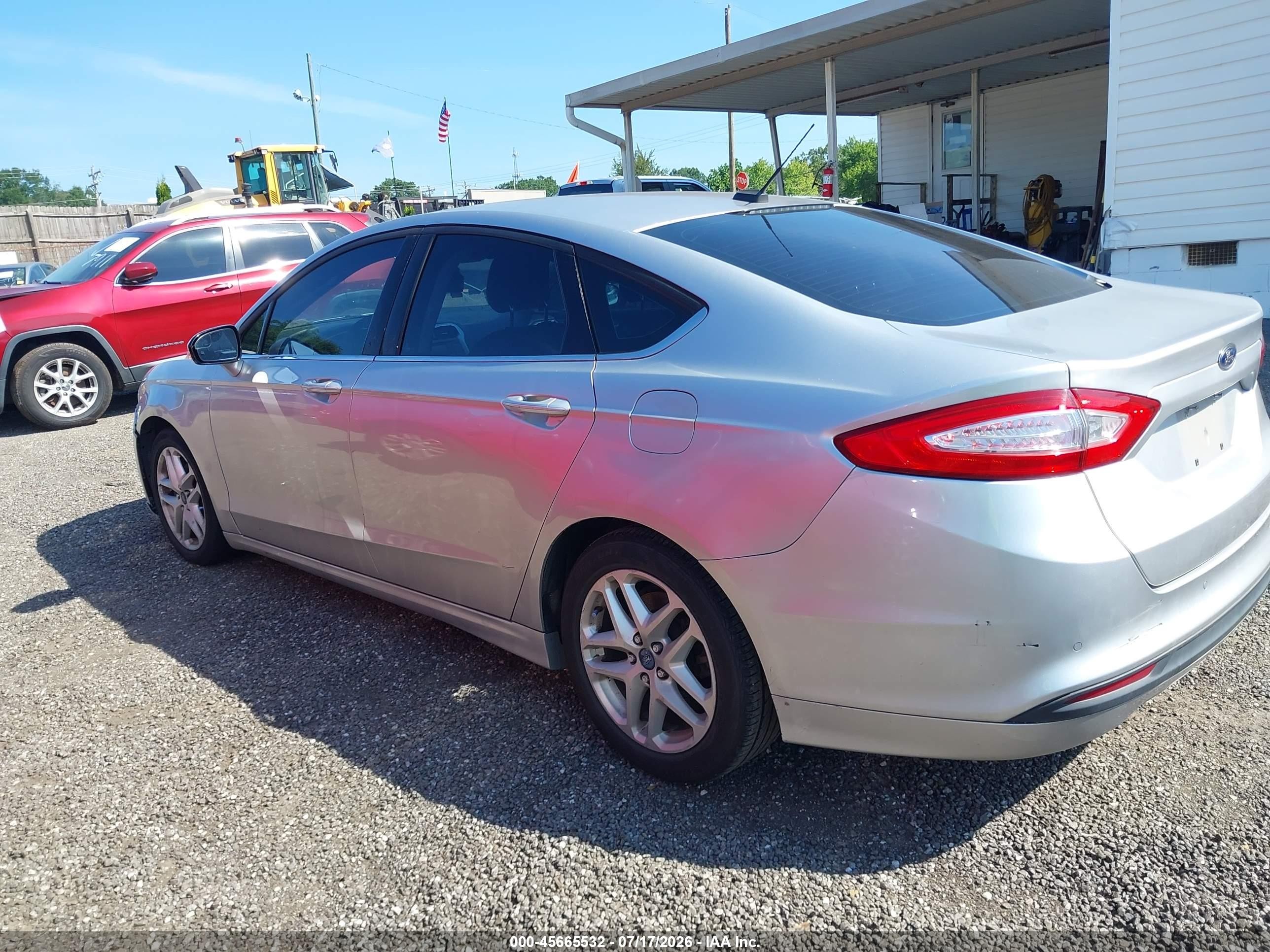 2014 Ford Fusion Se Silver vin: 3FA6P0H73ER187674
