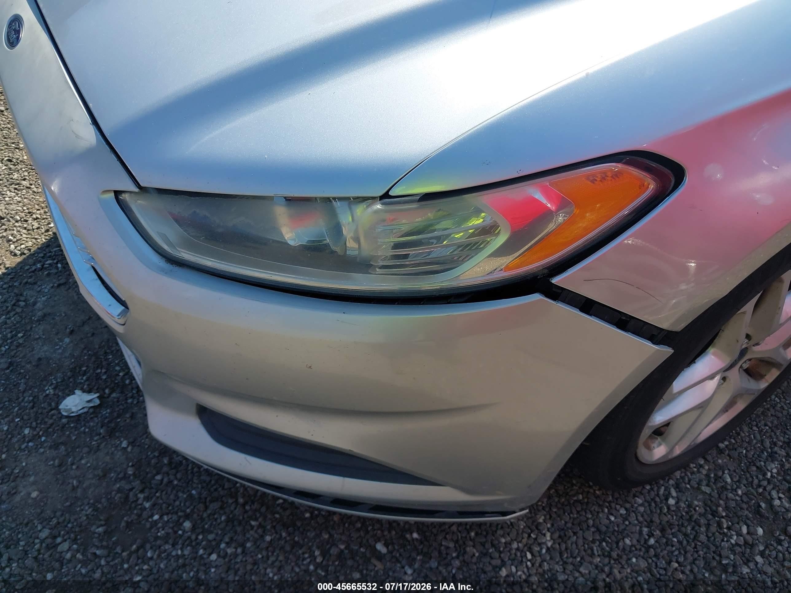 2014 Ford Fusion Se Silver vin: 3FA6P0H73ER187674