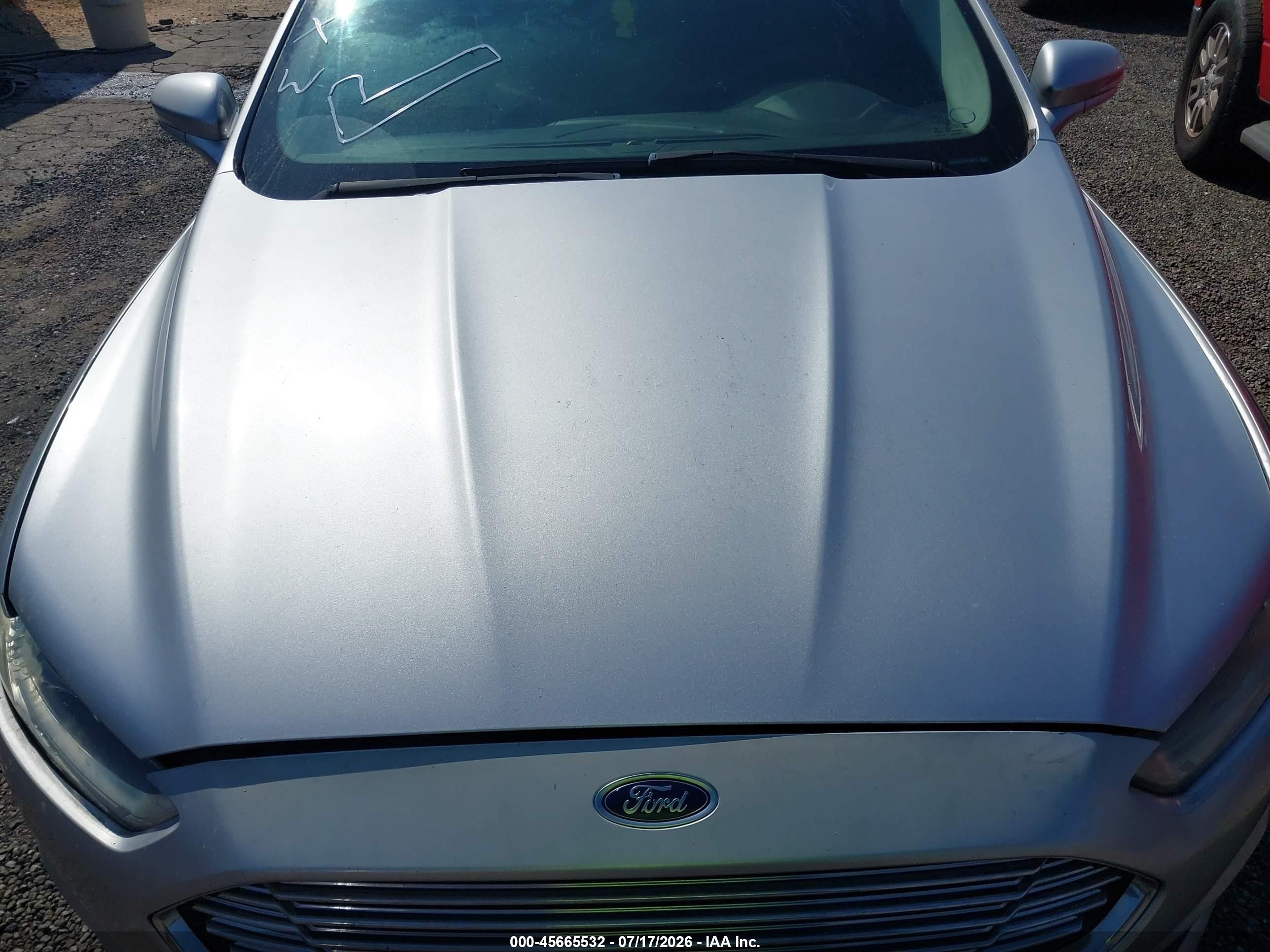 2014 Ford Fusion Se Silver vin: 3FA6P0H73ER187674