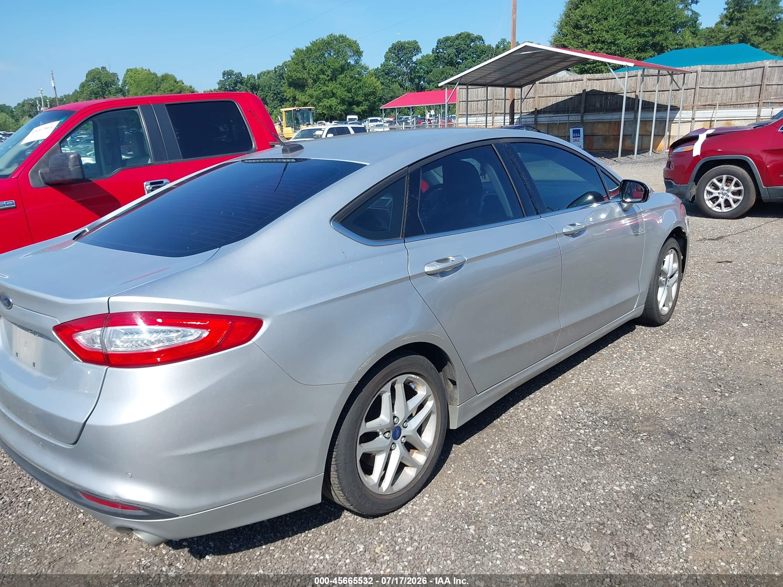 2014 Ford Fusion Se Silver vin: 3FA6P0H73ER187674