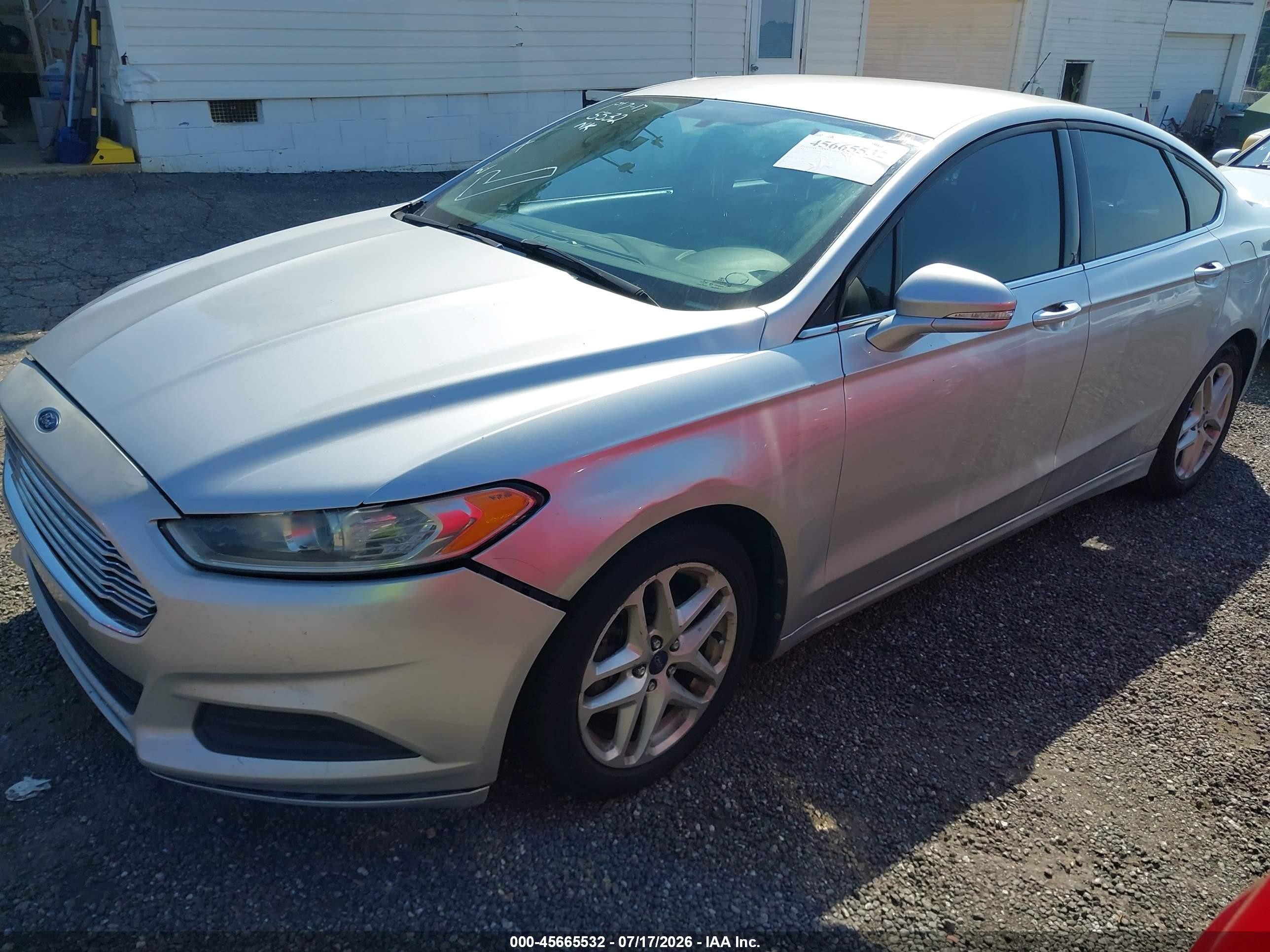 2014 Ford Fusion Se Silver vin: 3FA6P0H73ER187674