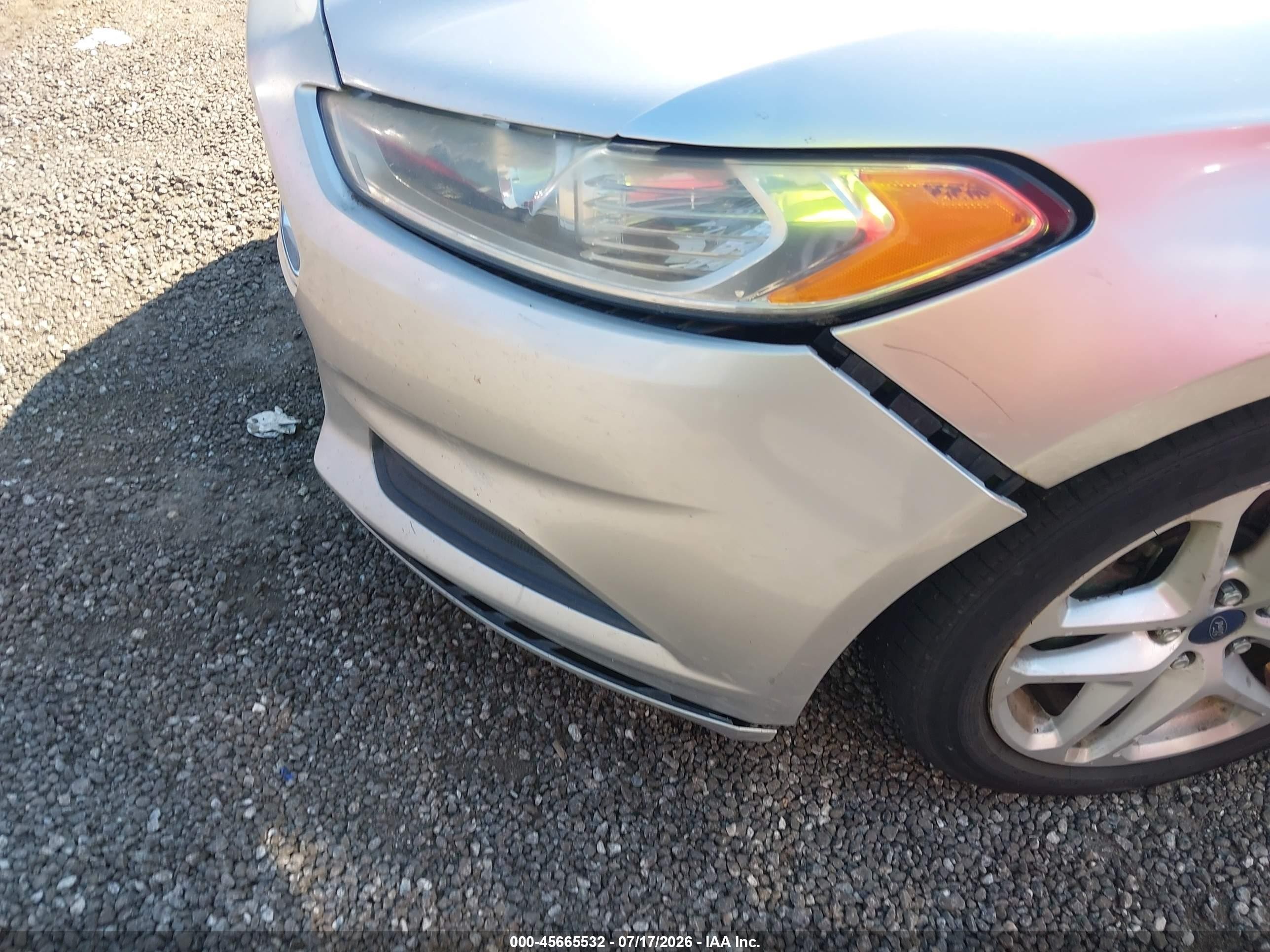 2014 Ford Fusion Se Silver vin: 3FA6P0H73ER187674