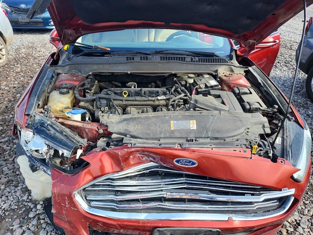 2014 Ford Fusion Se Burgundy vin: 3FA6P0H73ER192082