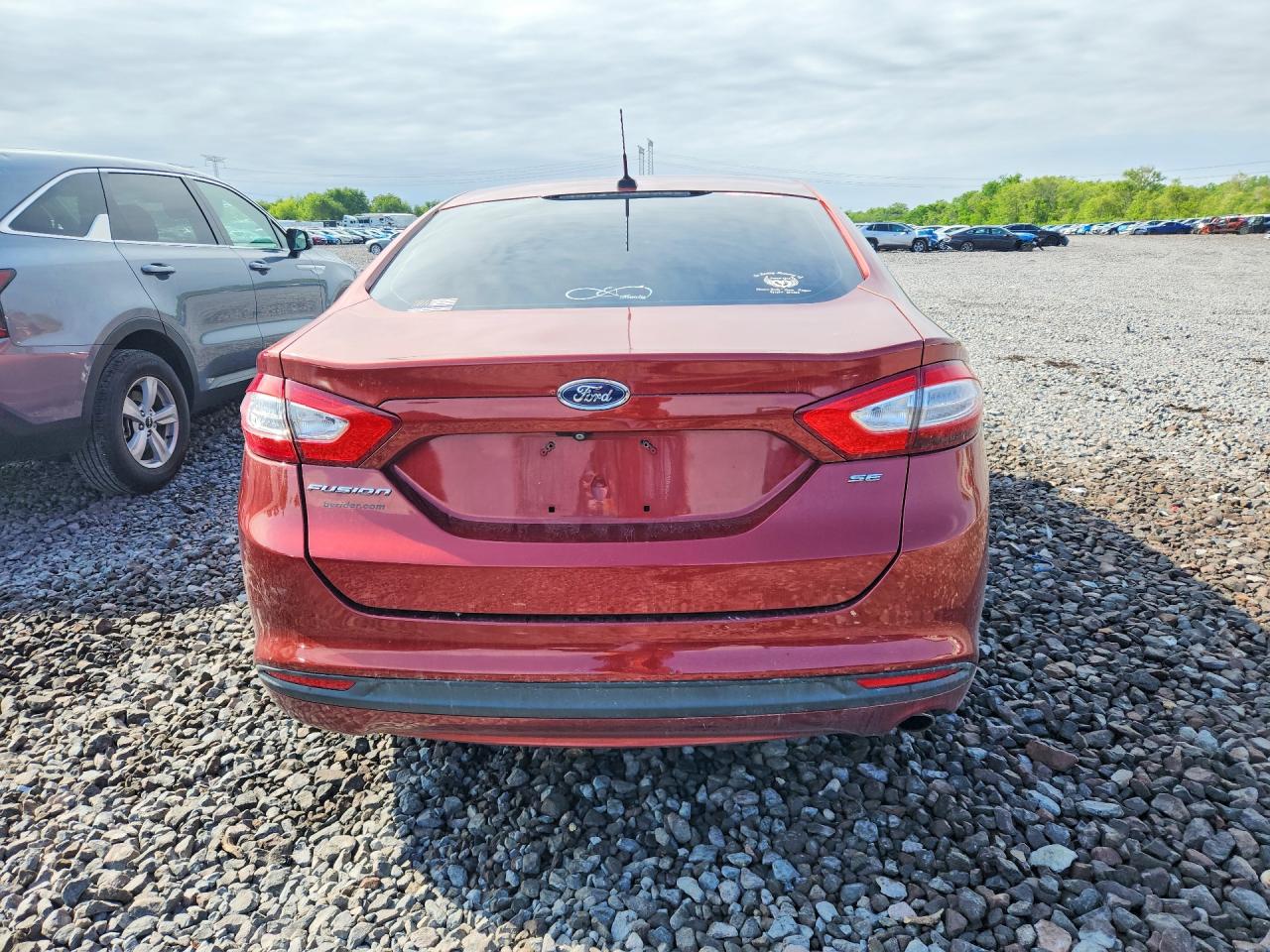 2014 Ford Fusion Se Burgundy vin: 3FA6P0H73ER192082