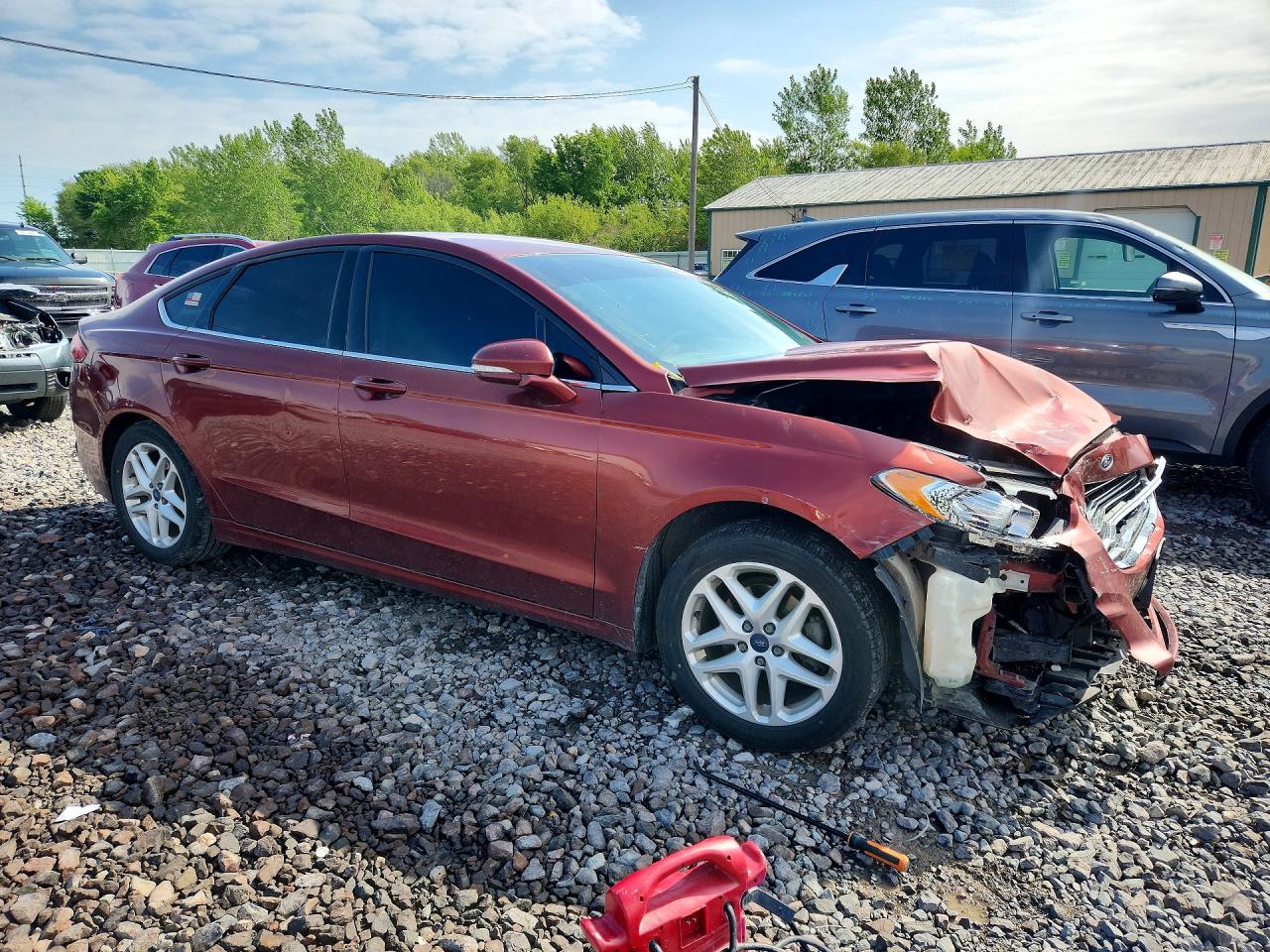 2014 Ford Fusion Se Burgundy vin: 3FA6P0H73ER192082