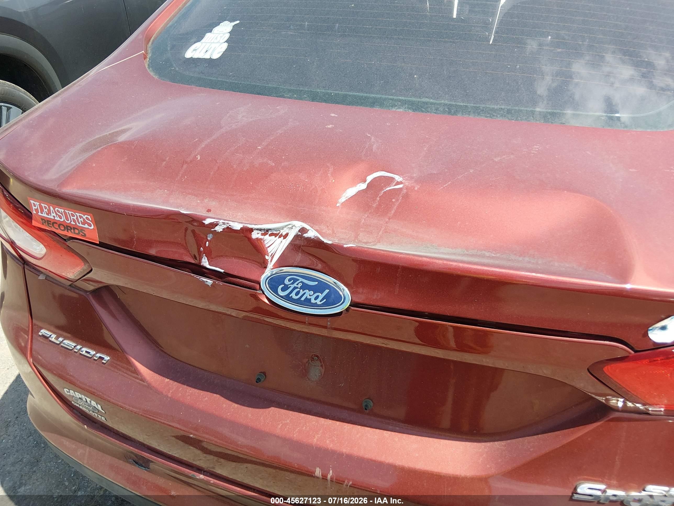 2014 Ford Fusion Se Maroon vin: 3FA6P0H73ER198187
