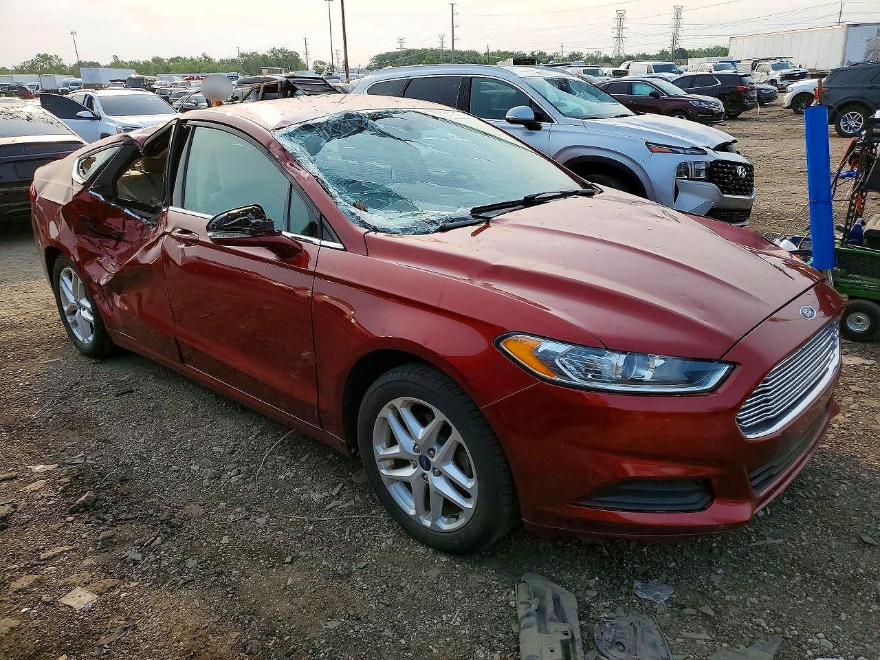 2014 Ford Fusion Se Orange vin: 3FA6P0H73ER225906