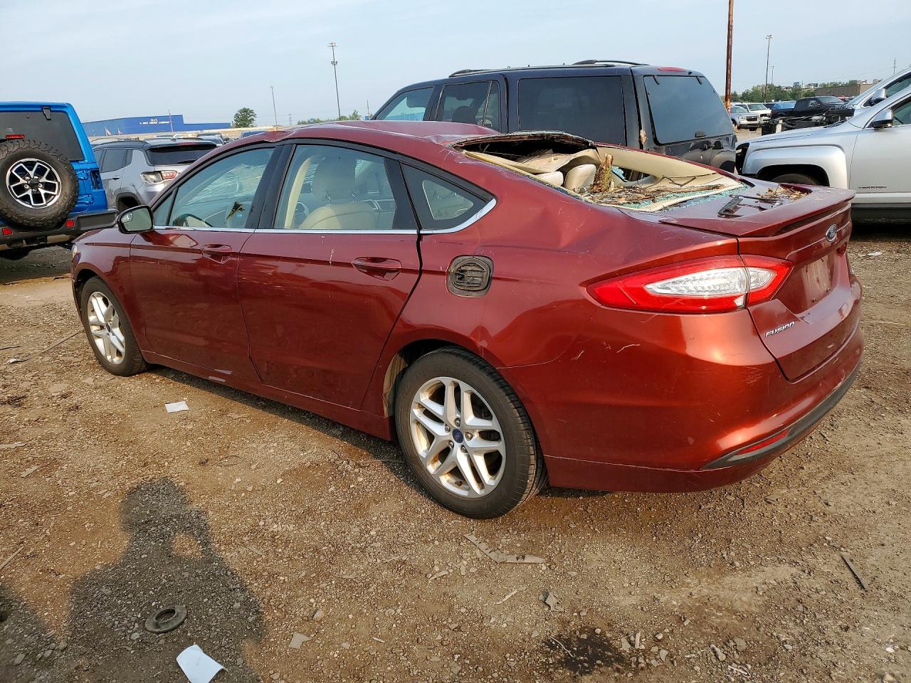2014 Ford Fusion Se Orange vin: 3FA6P0H73ER225906