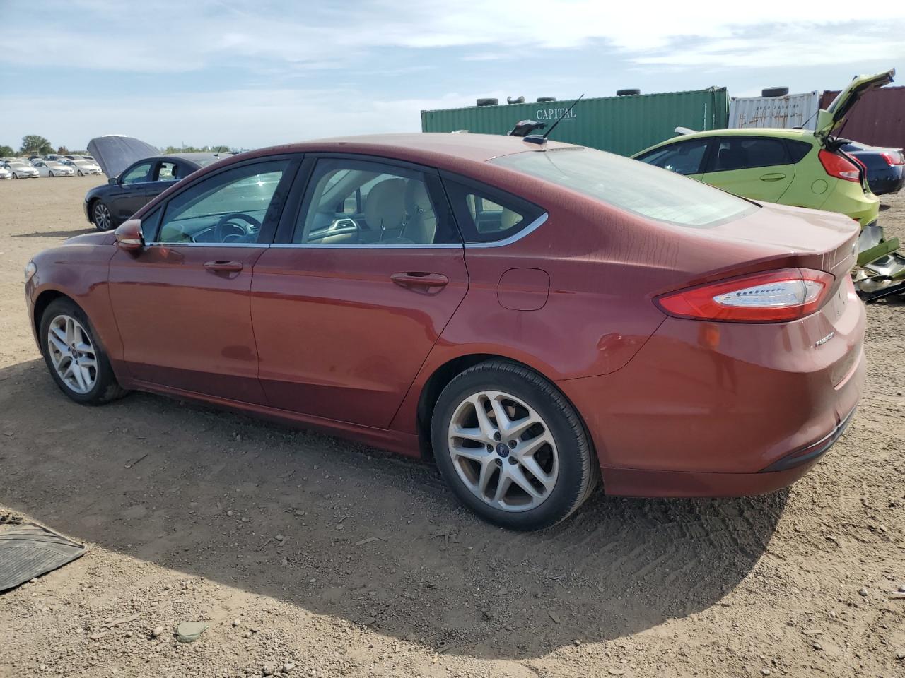 2014 Ford Fusion Se Red vin: 3FA6P0H73ER265287