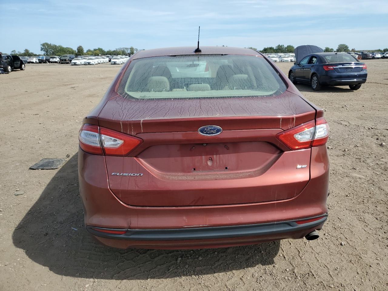 2014 Ford Fusion Se Red vin: 3FA6P0H73ER265287