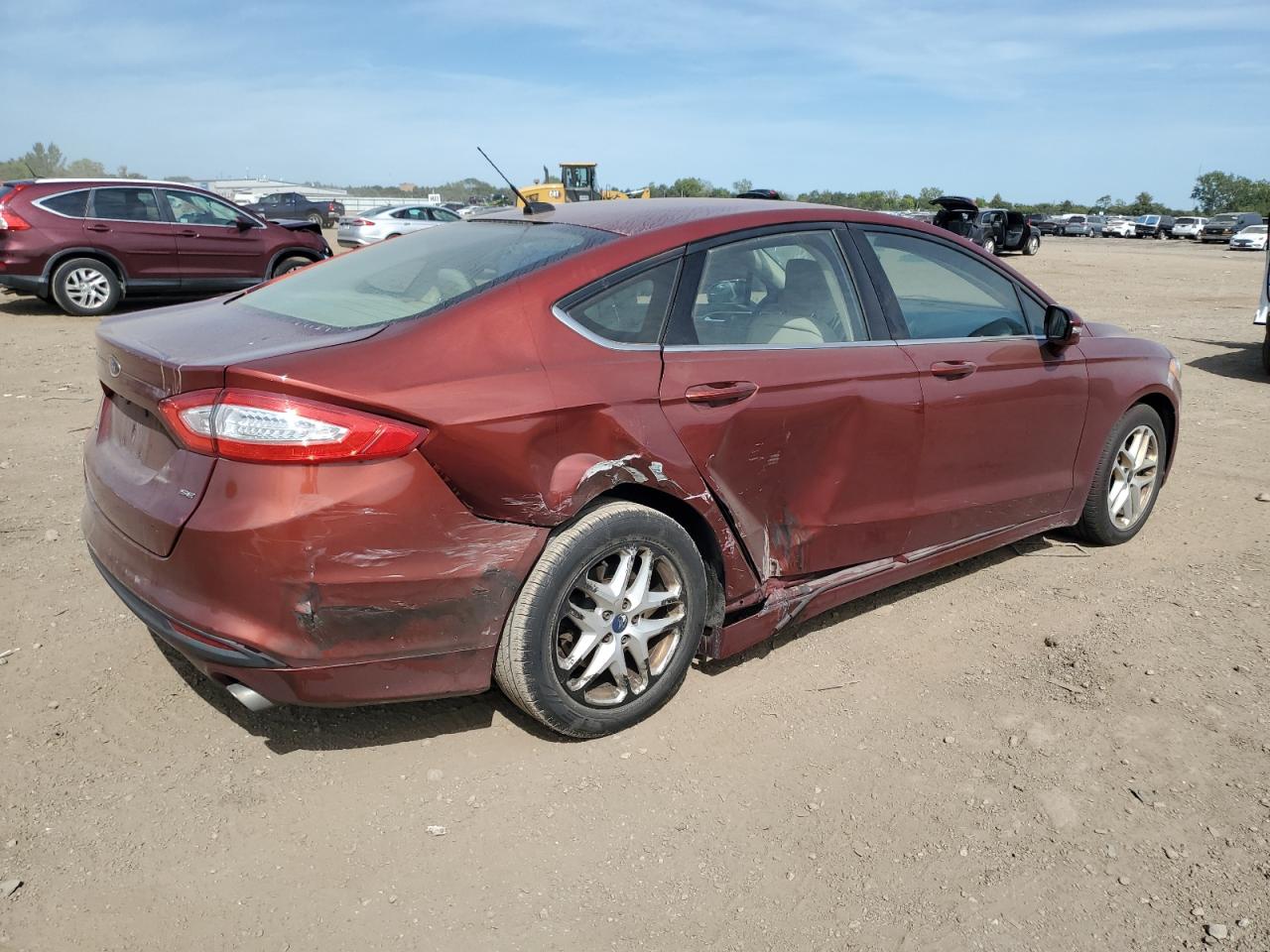 2014 Ford Fusion Se Red vin: 3FA6P0H73ER265287