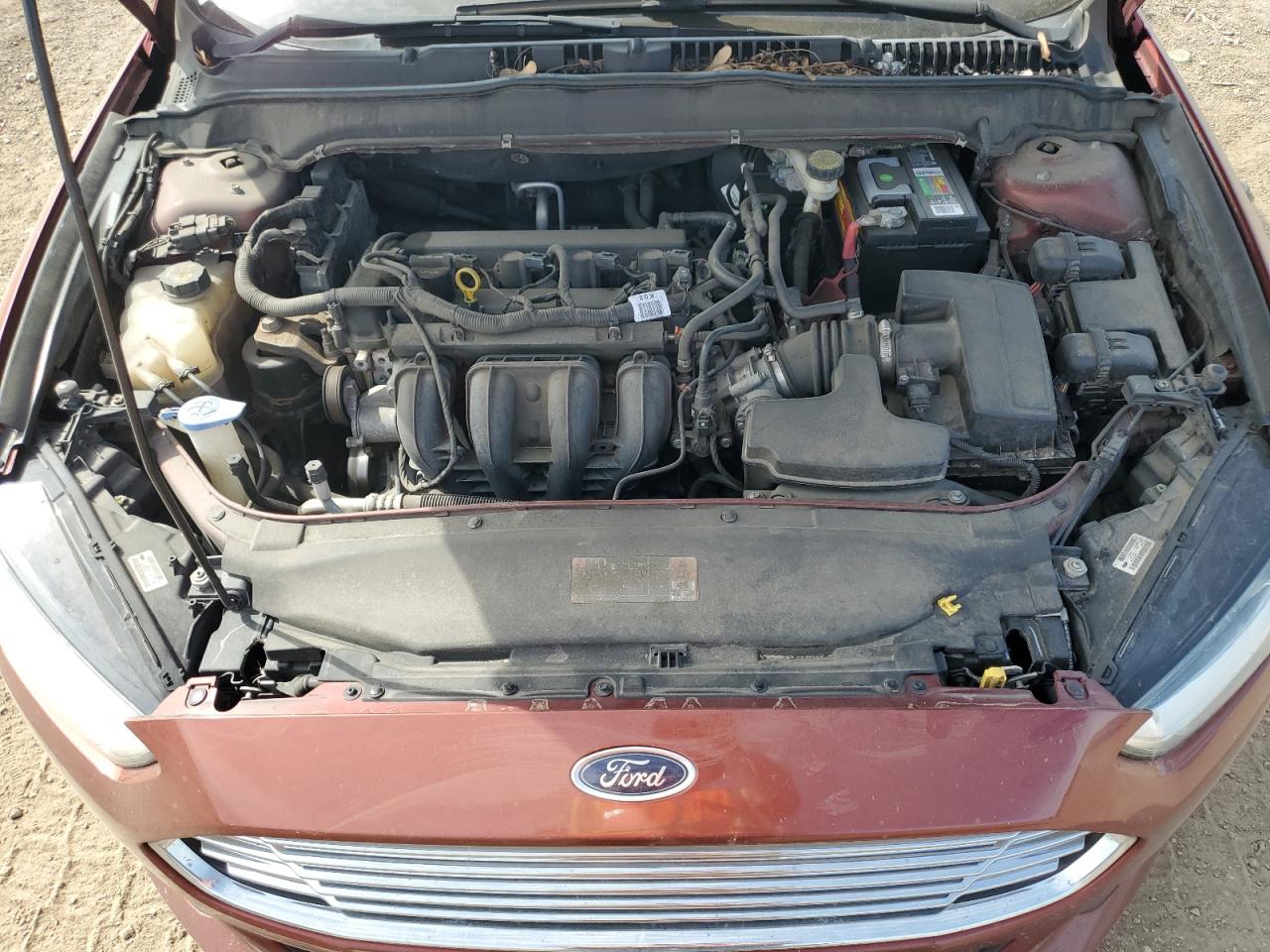 2014 Ford Fusion Se Red vin: 3FA6P0H73ER265287
