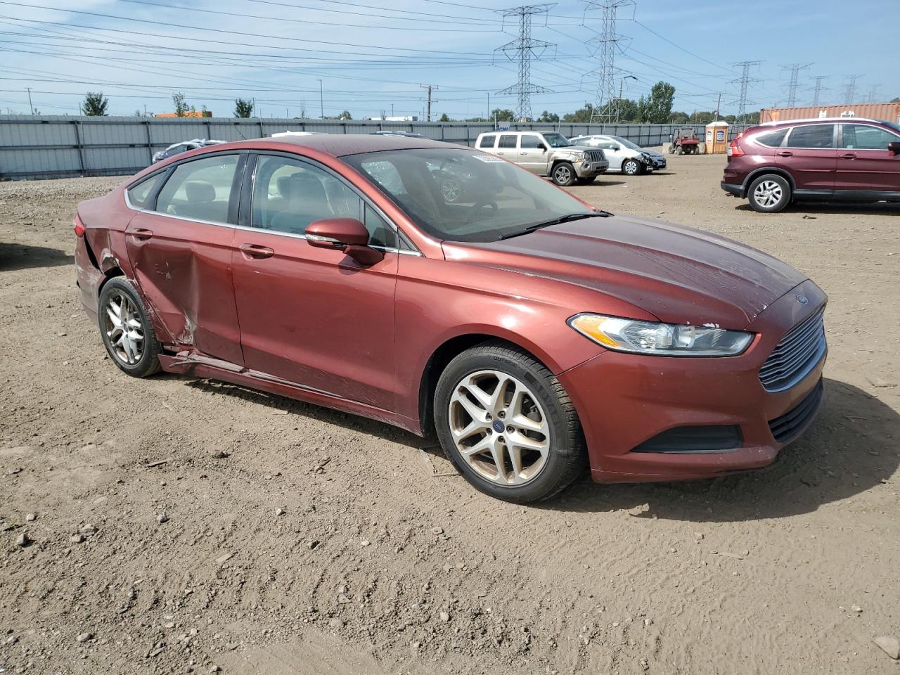 2014 Ford Fusion Se Red vin: 3FA6P0H73ER265287