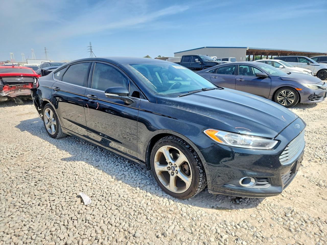2014 Ford Fusion Se Black vin: 3FA6P0H73ER283434