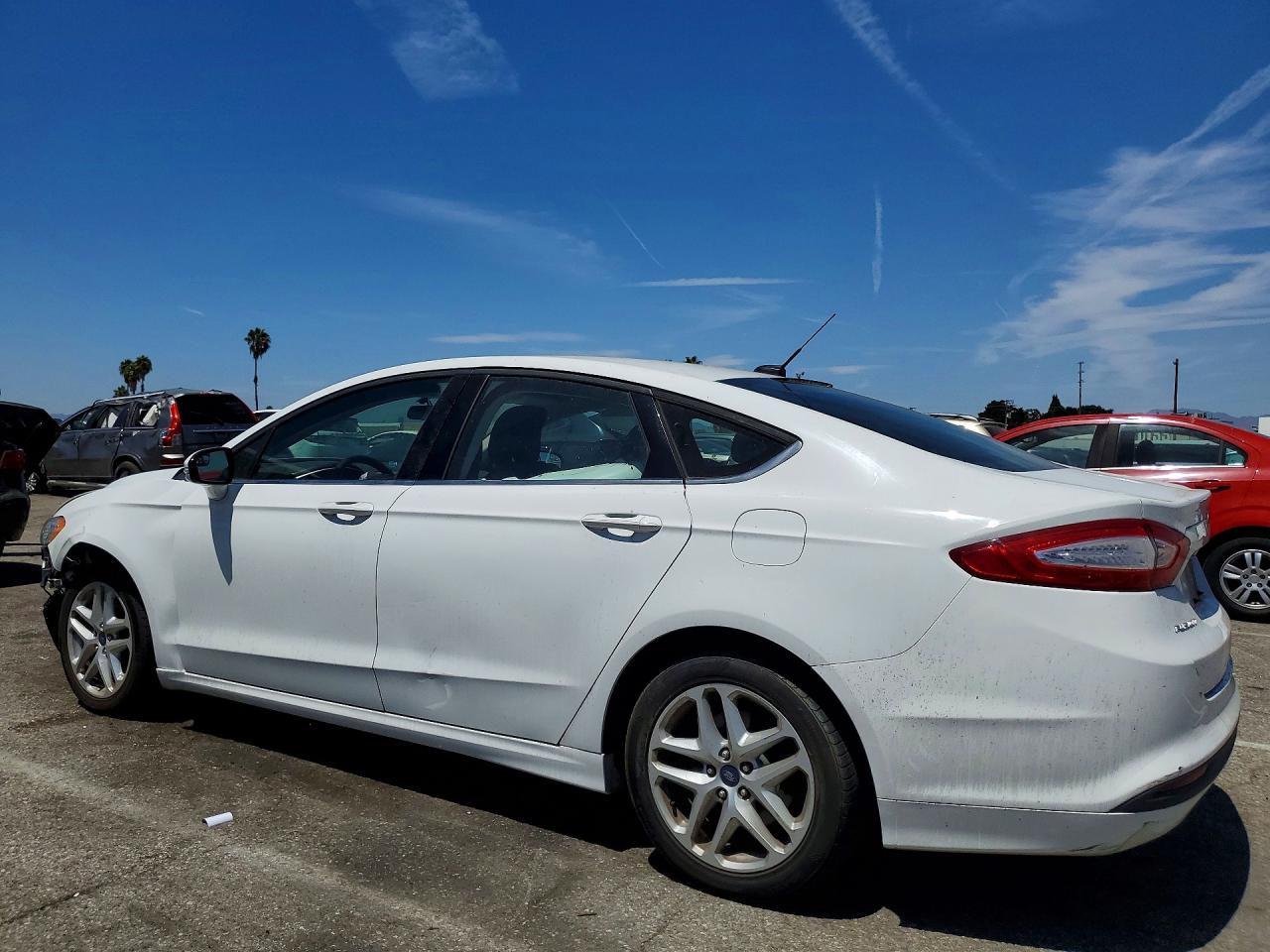 2014 Ford Fusion Se White vin: 3FA6P0H73ER292487