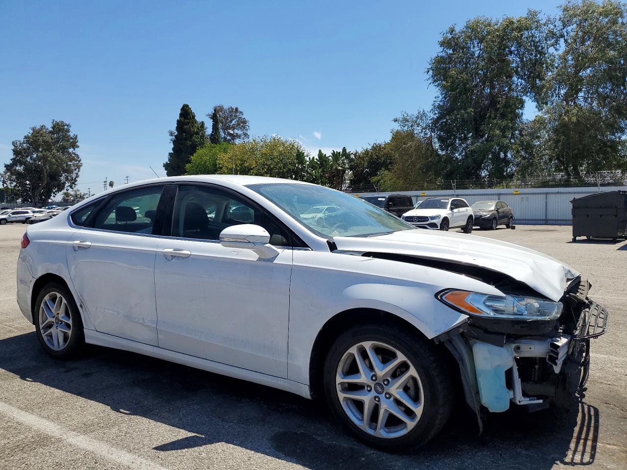 2014 Ford Fusion Se White vin: 3FA6P0H73ER292487