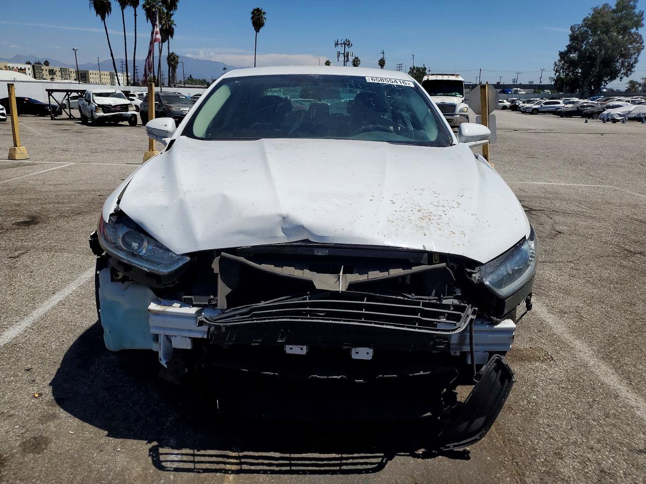 2014 Ford Fusion Se White vin: 3FA6P0H73ER292487