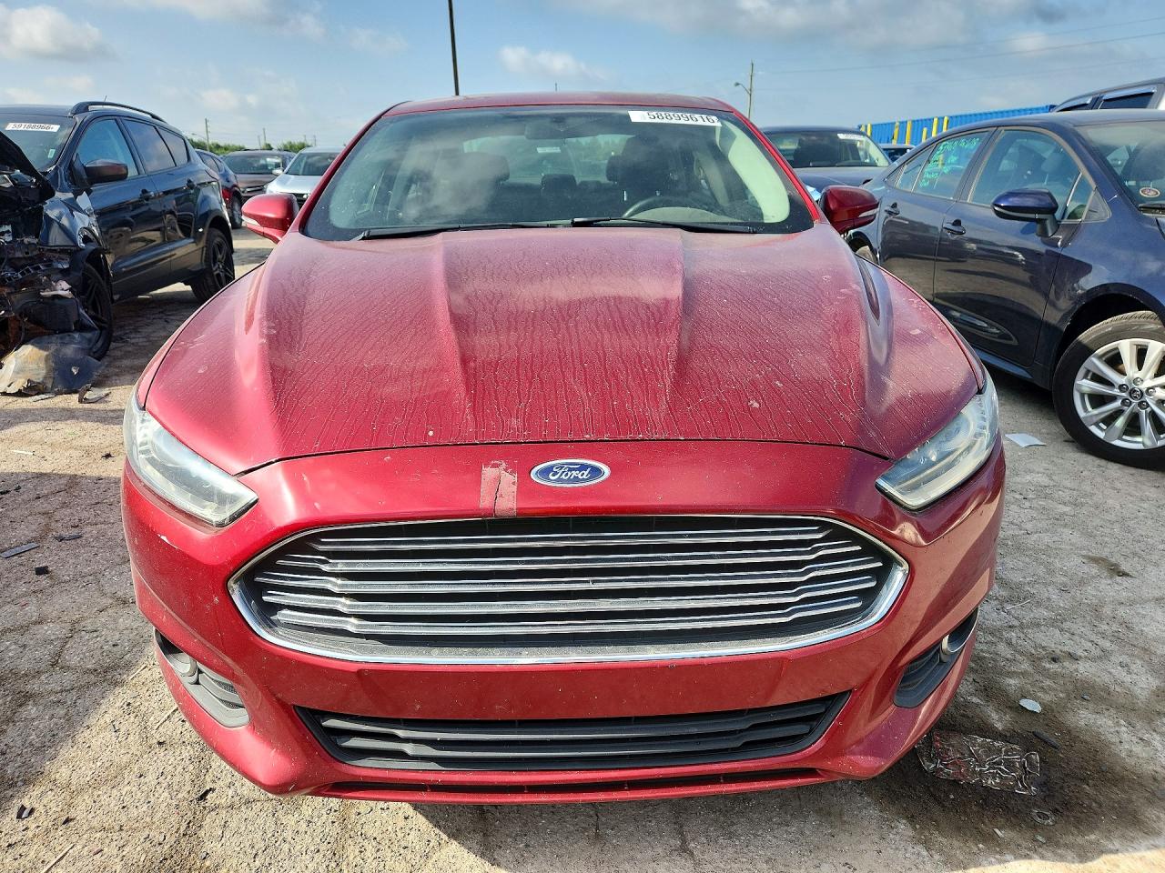 2014 Ford Fusion Se Red vin: 3FA6P0H73ER297480