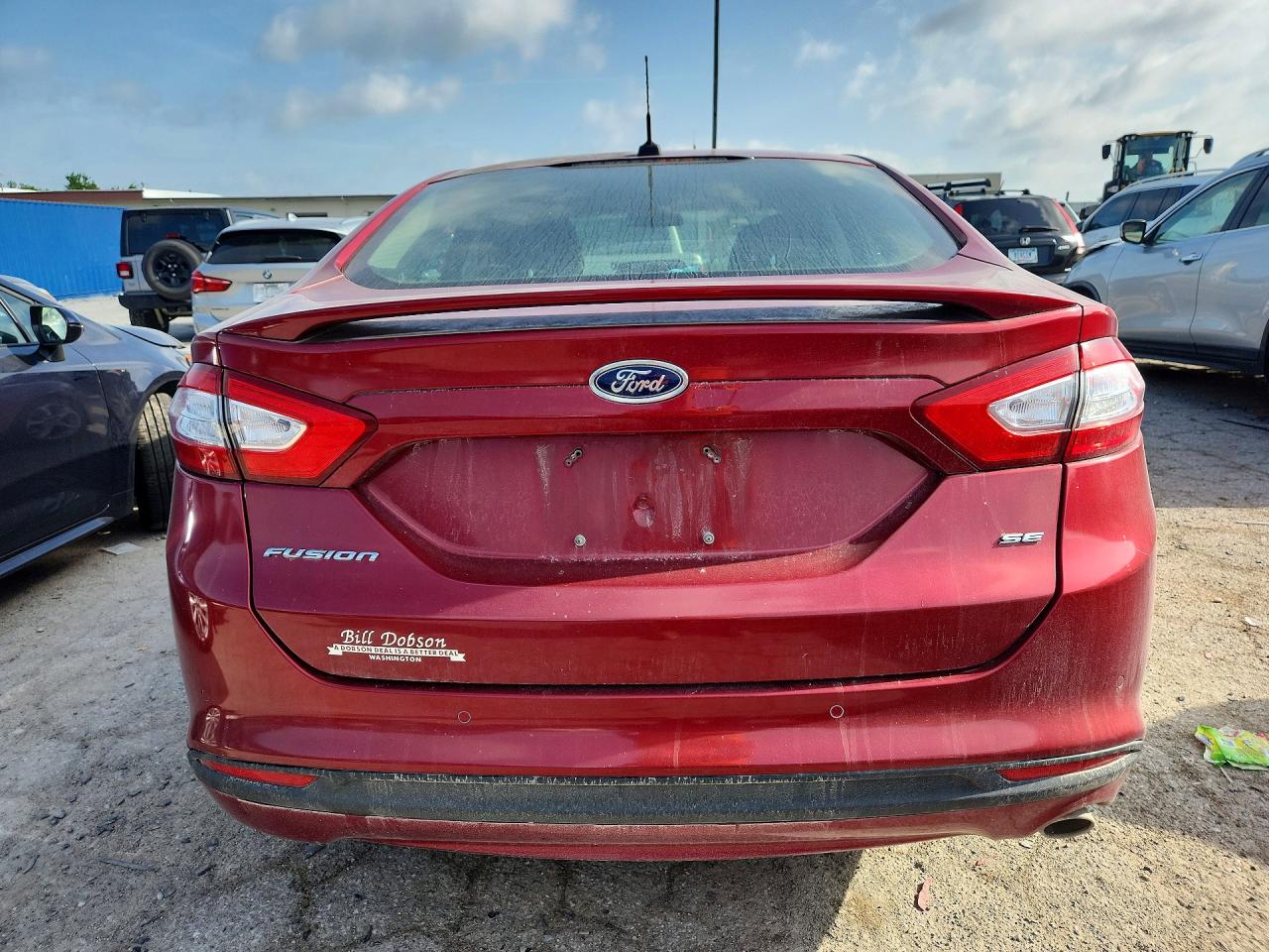 2014 Ford Fusion Se Red vin: 3FA6P0H73ER297480