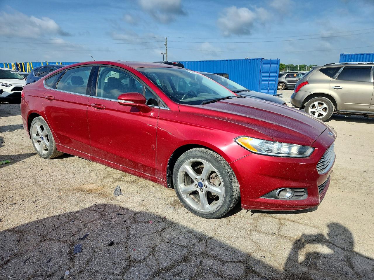2014 Ford Fusion Se Red vin: 3FA6P0H73ER297480