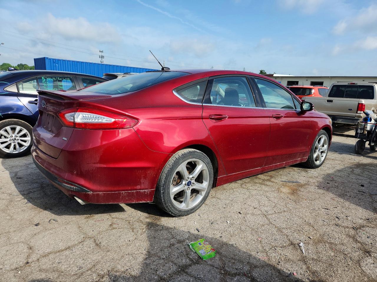 2014 Ford Fusion Se Red vin: 3FA6P0H73ER297480