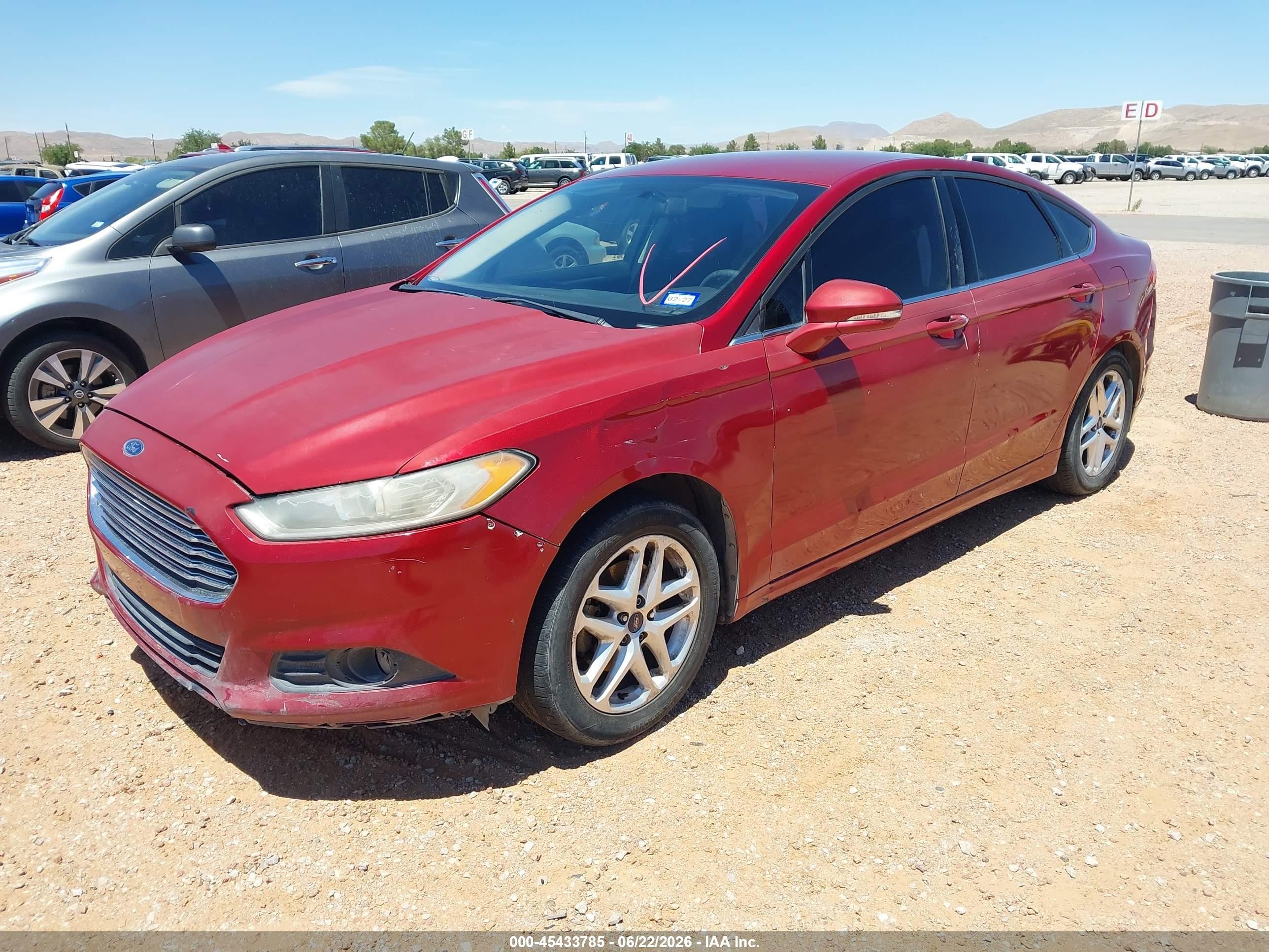 2014 Ford Fusion Se Red vin: 3FA6P0H73ER315461
