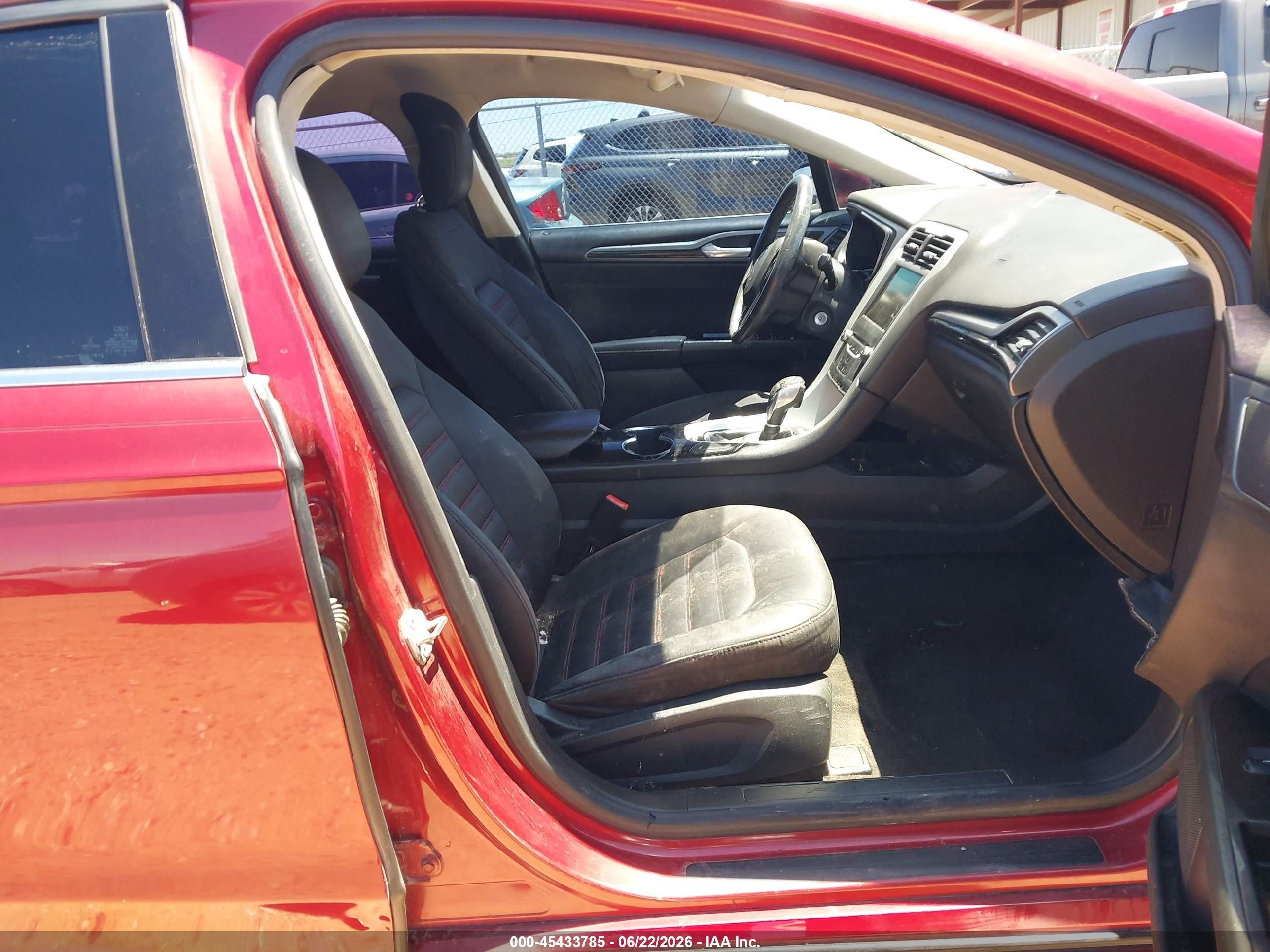 2014 Ford Fusion Se Red vin: 3FA6P0H73ER315461