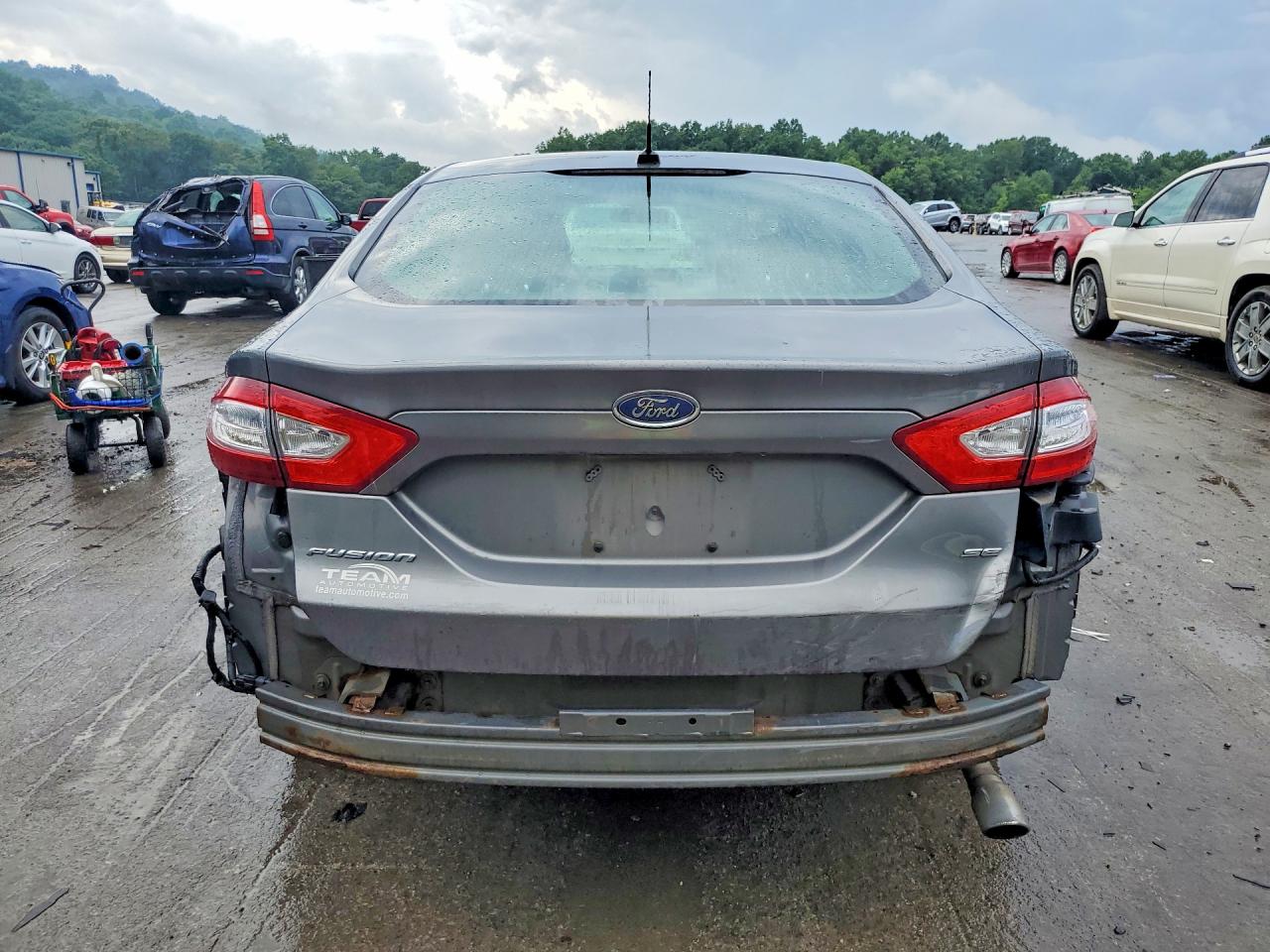 2014 Ford Fusion Se Gray vin: 3FA6P0H73ER364336