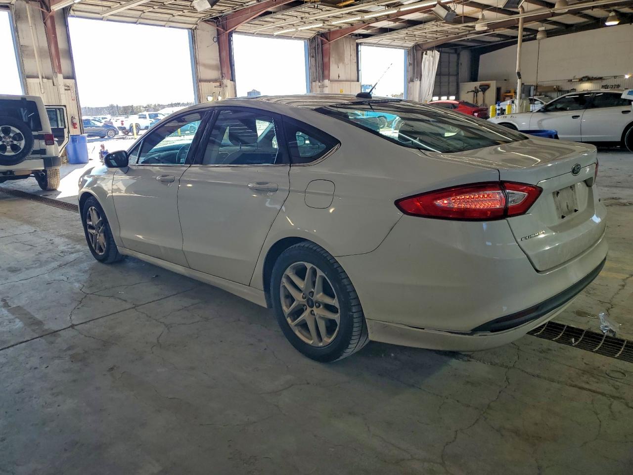 2014 Ford Fusion Se White vin: 3FA6P0H73ER391701