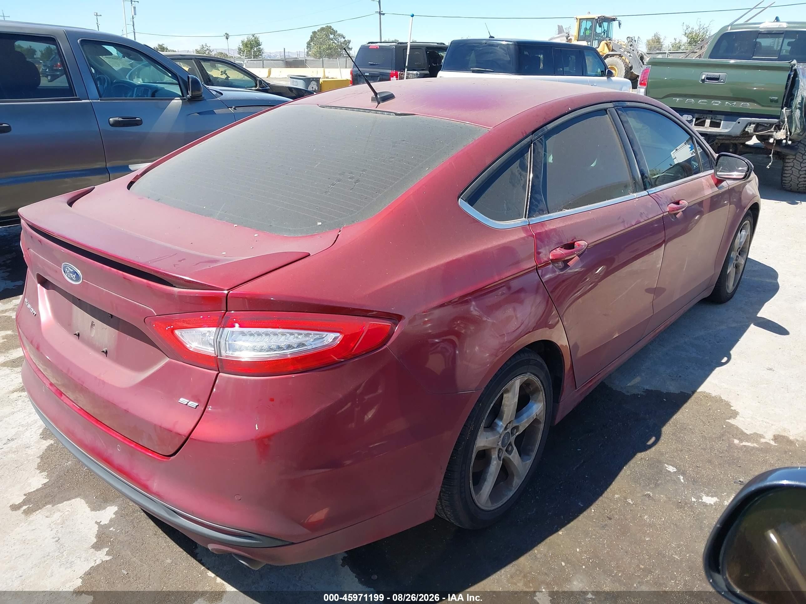 2014 Ford Fusion Se Красный vin: 3FA6P0H73ER393402